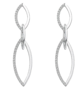 Silver Fancy Cz Drops