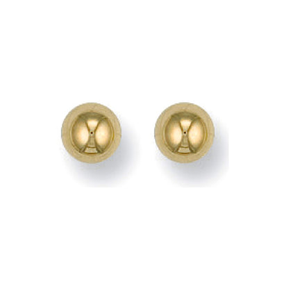 9ct Yellow Gold 5mm Ball Studs