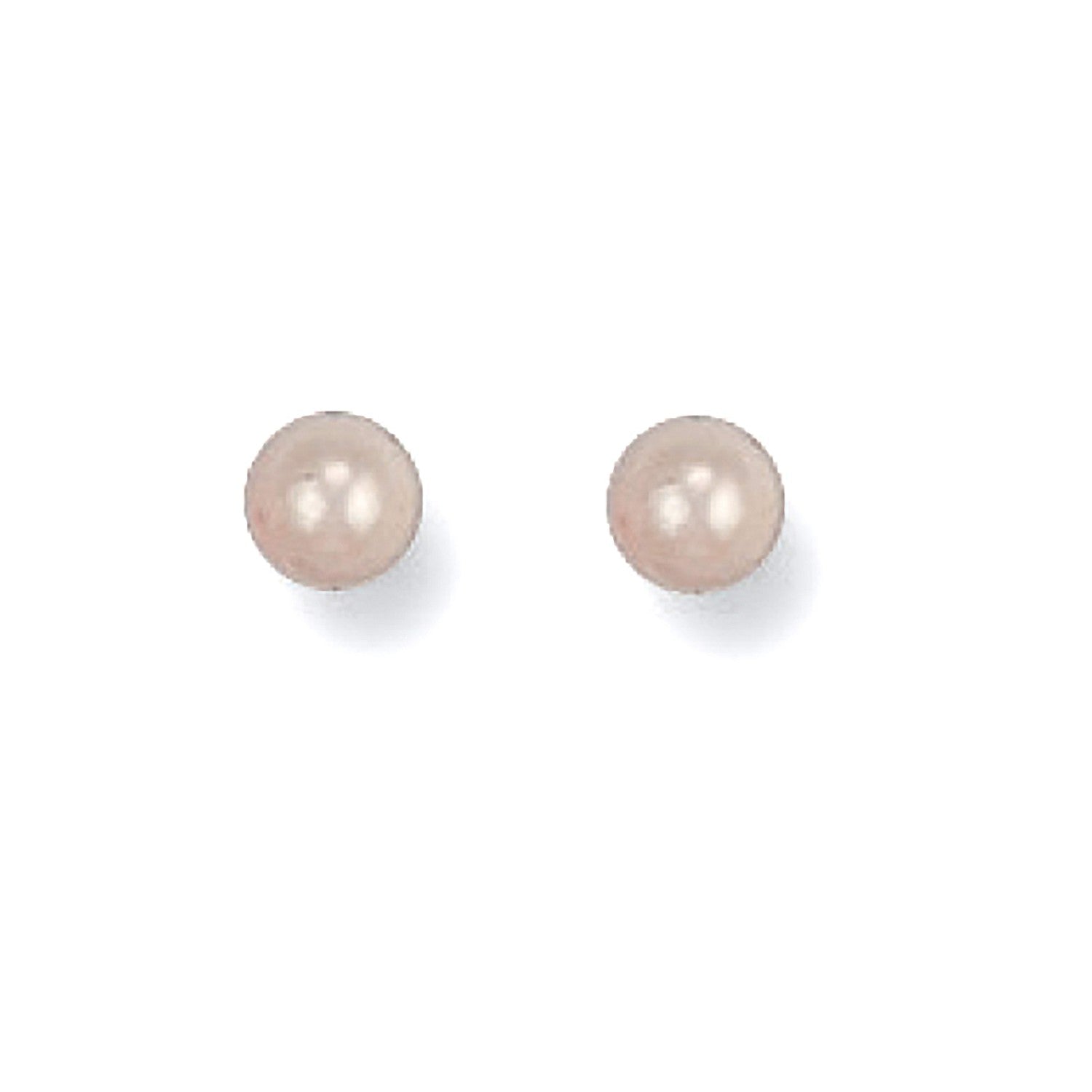 Yellow Gold 4mm Cultured Pearl Studs
