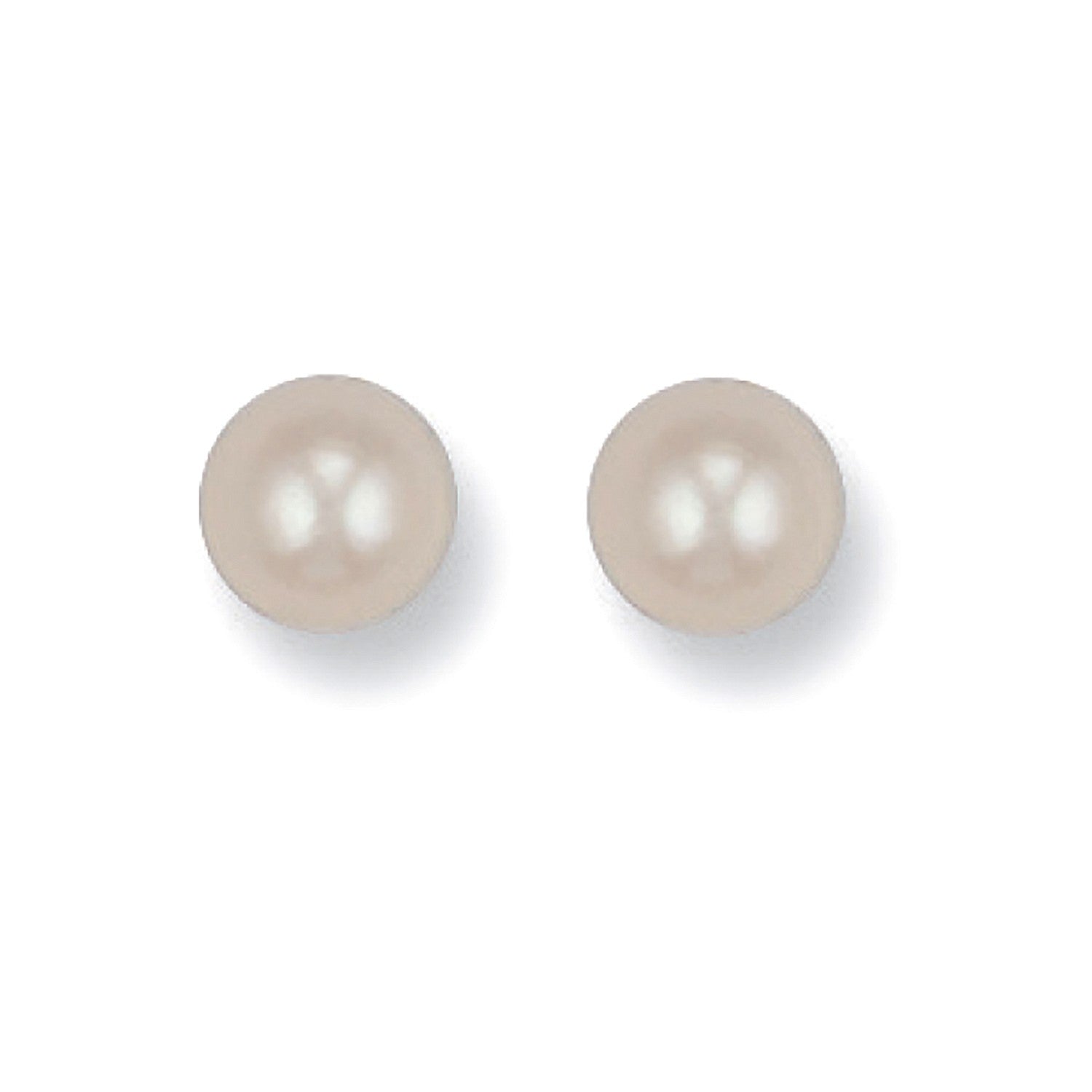 Yellow Gold 7mm Cultured Pearl Studs