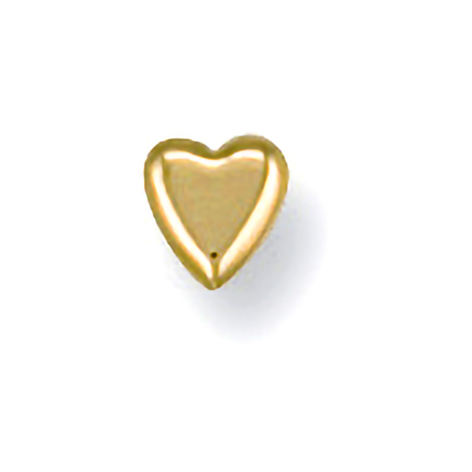 Yellow Gold Heart Nose Stud