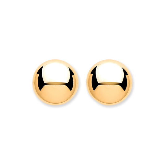 9ct Yellow Gold 7mm Button Ball Studs