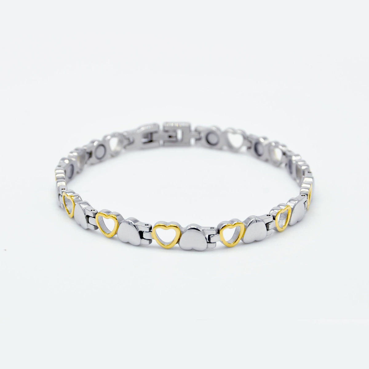 gold hearts bracelet