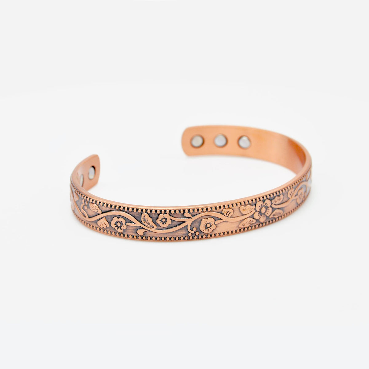 ladies magnetic copper bangle
