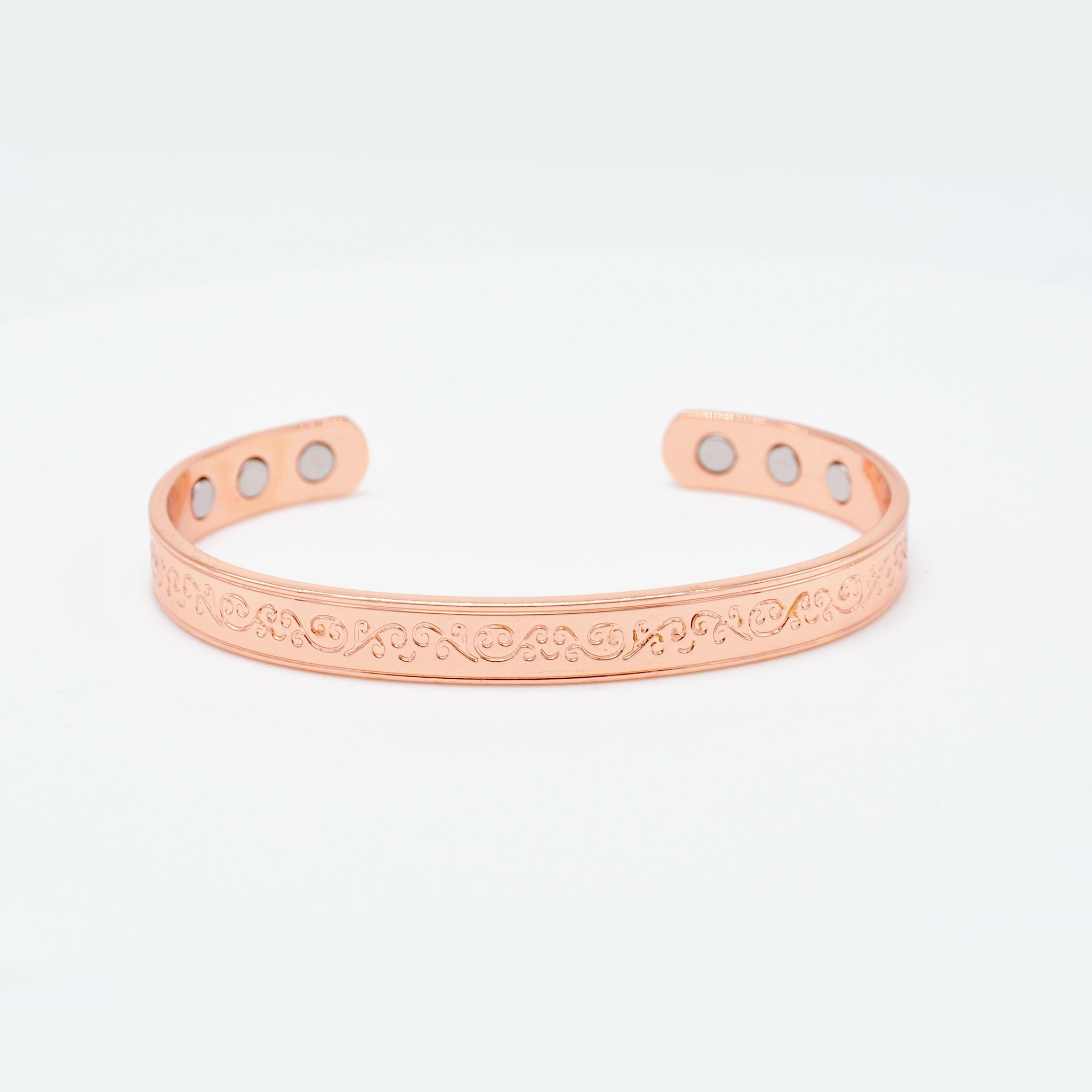 women's shinny copper bracelets