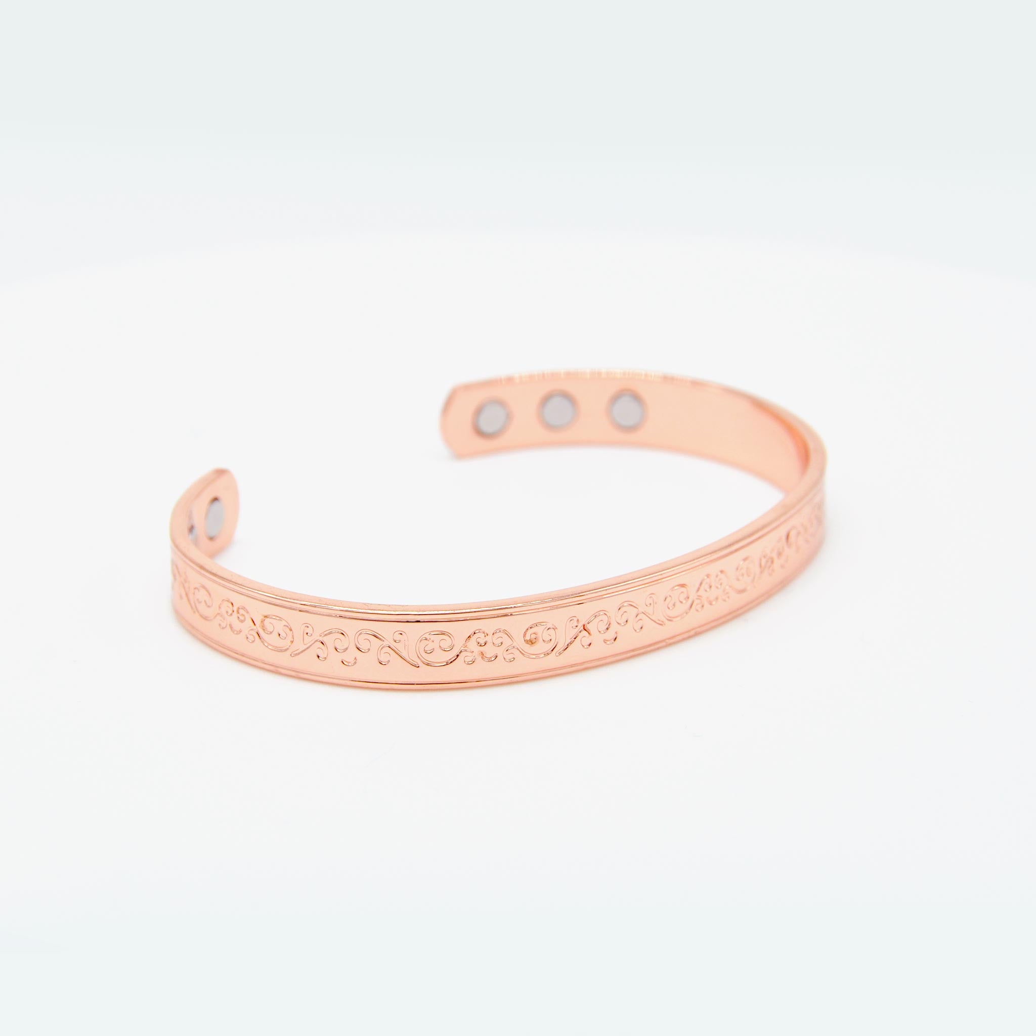 women's shinny copper bangle