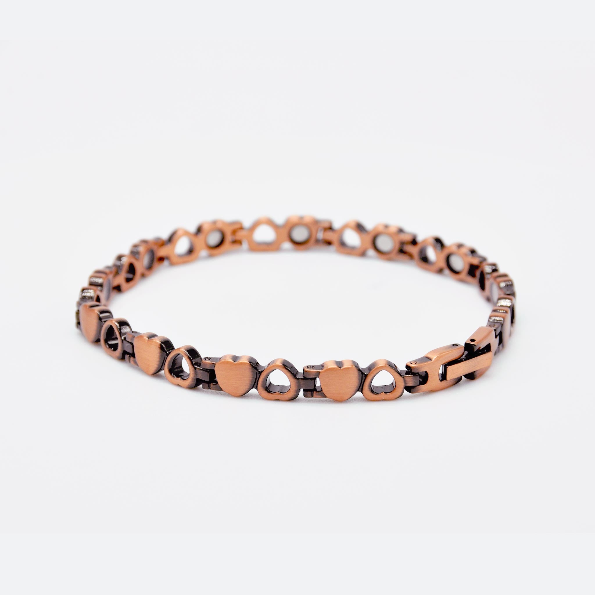 heart copper bracelet with magnets