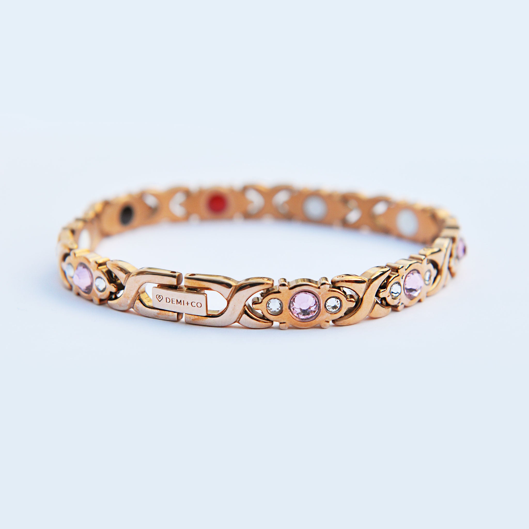 magnetic bracelet with gems 
