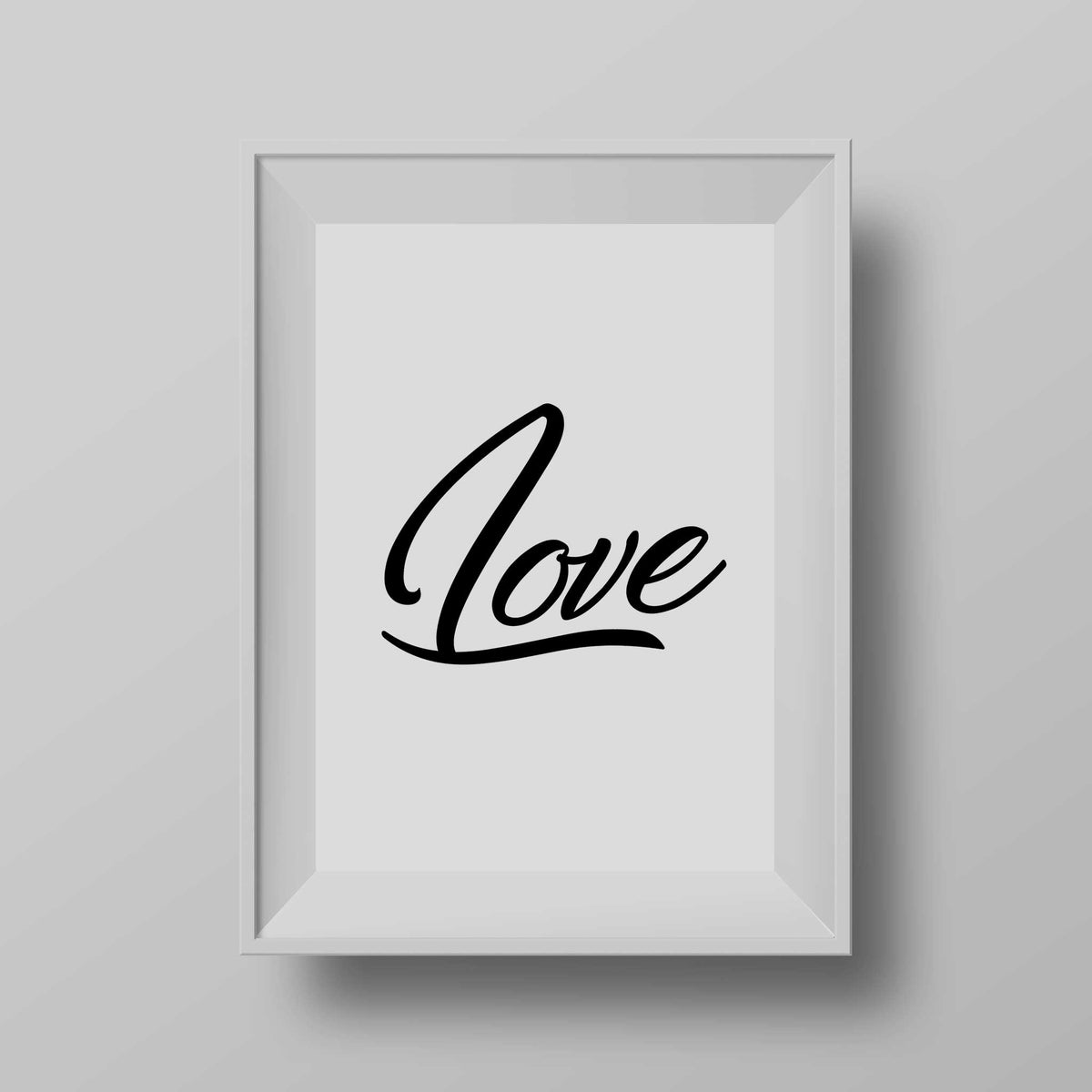 Love word wall art poster print