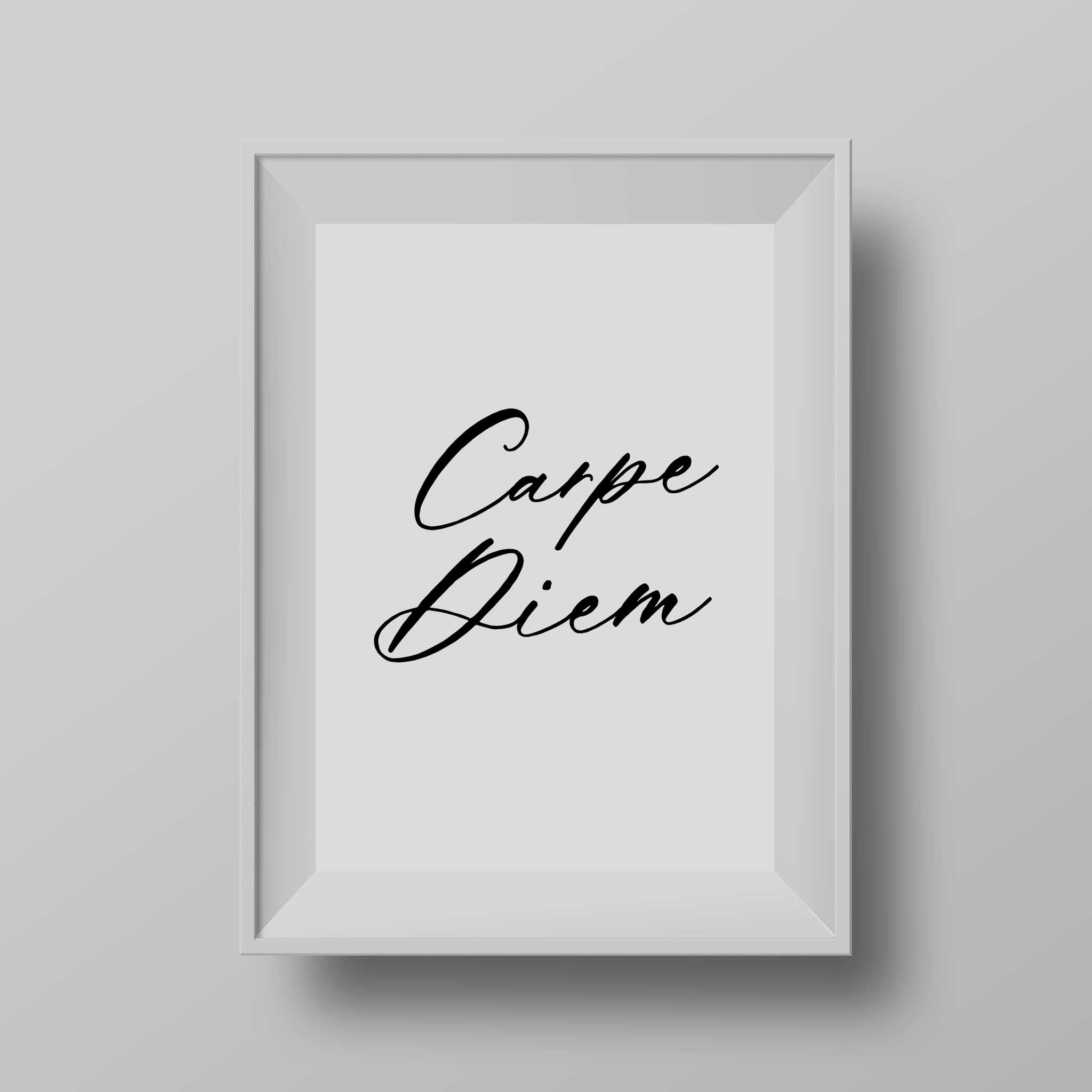 carpe diem wall art print poster