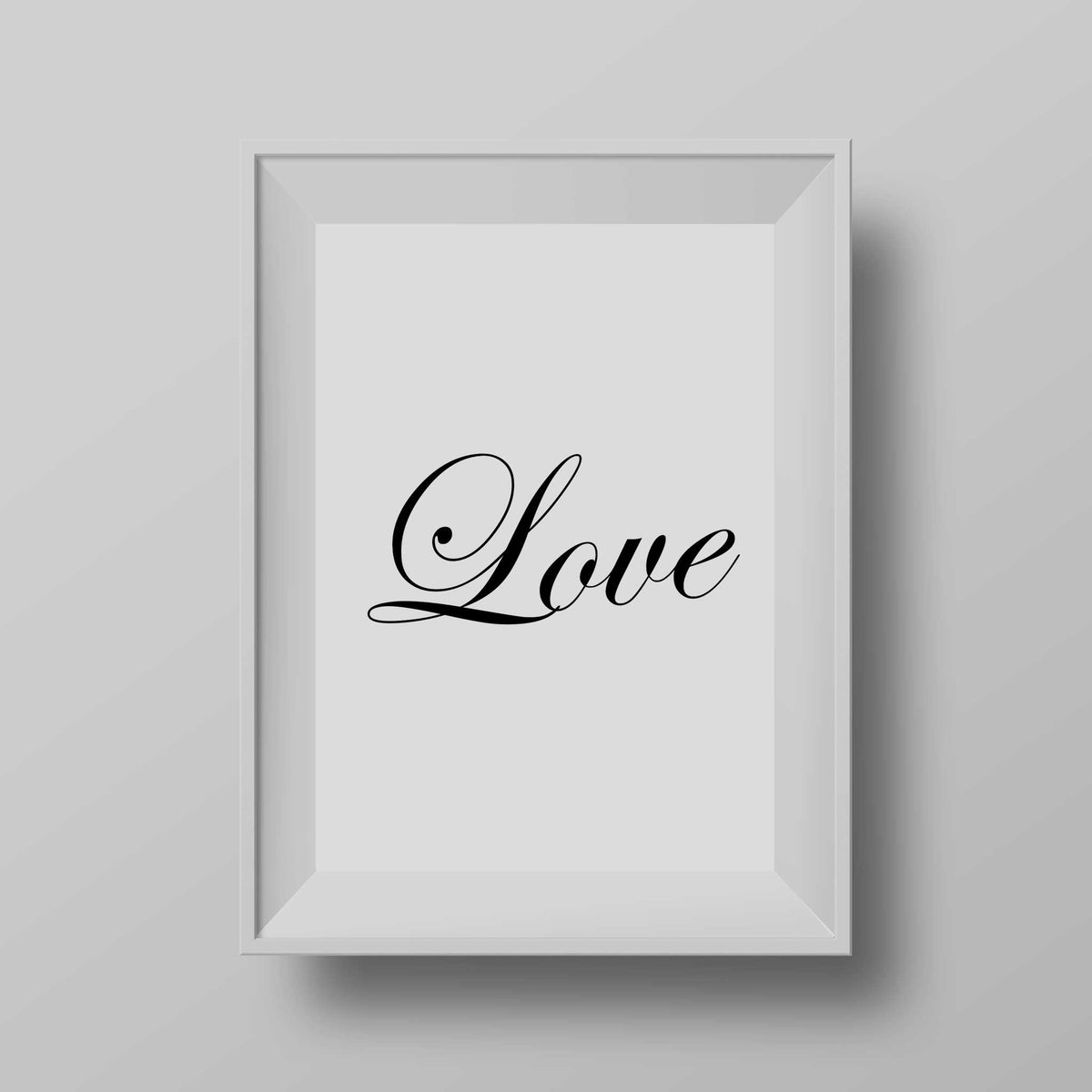 Love word wall art poster print