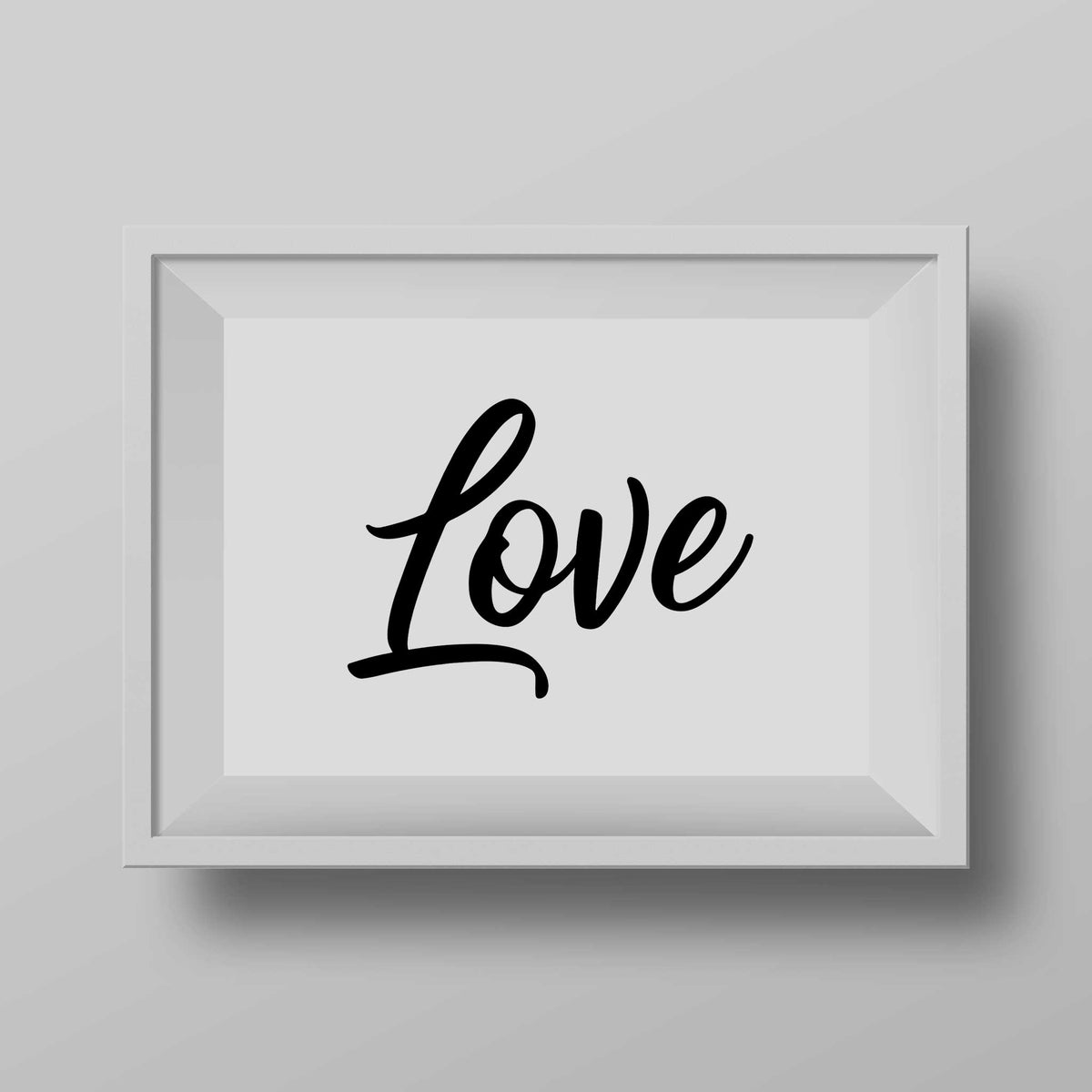 Love word wall art poster print