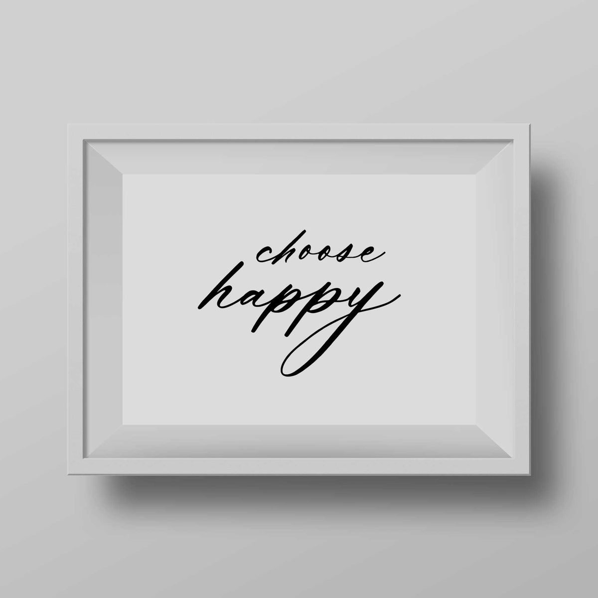 Happy quotes wall art print
