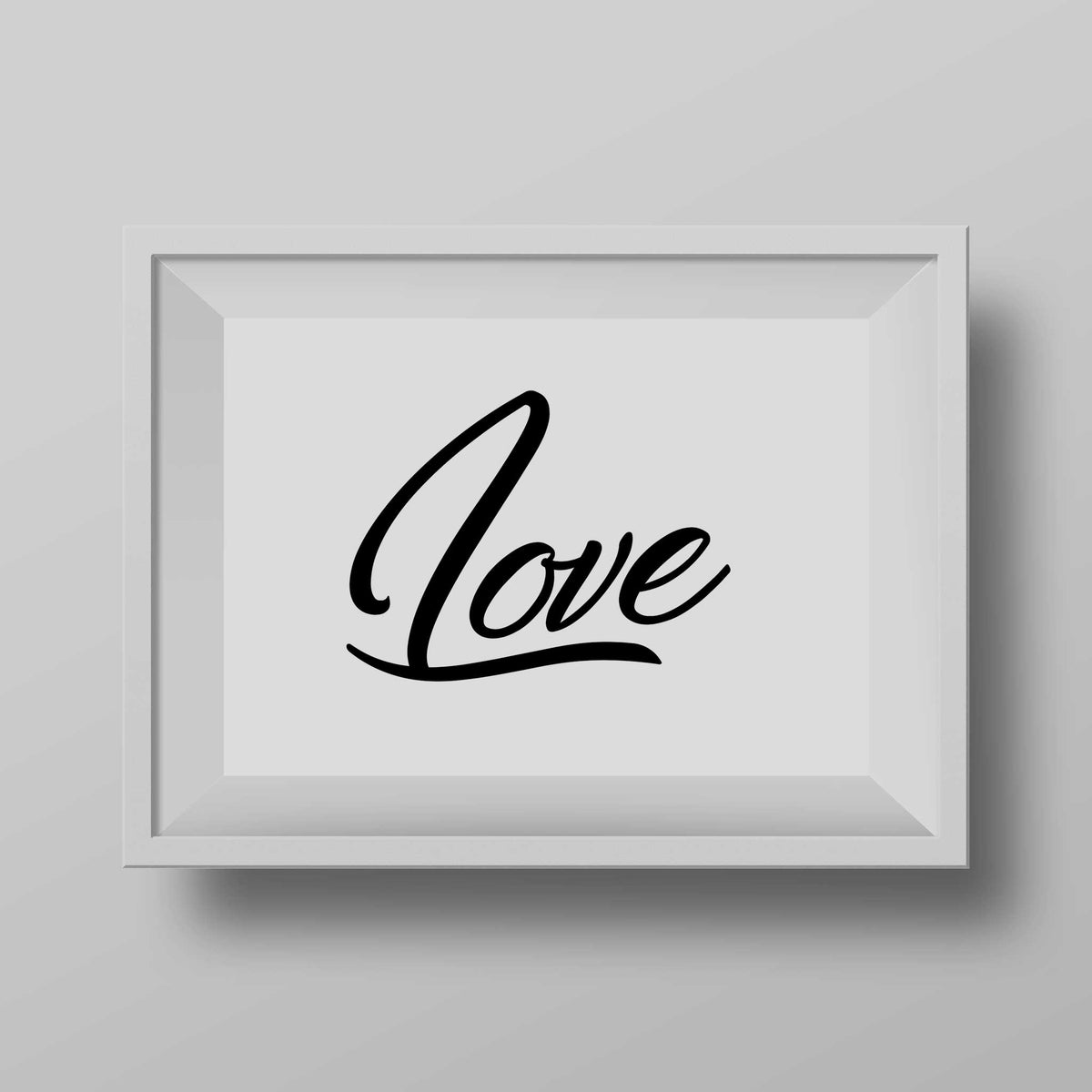 Love word wall art poster print