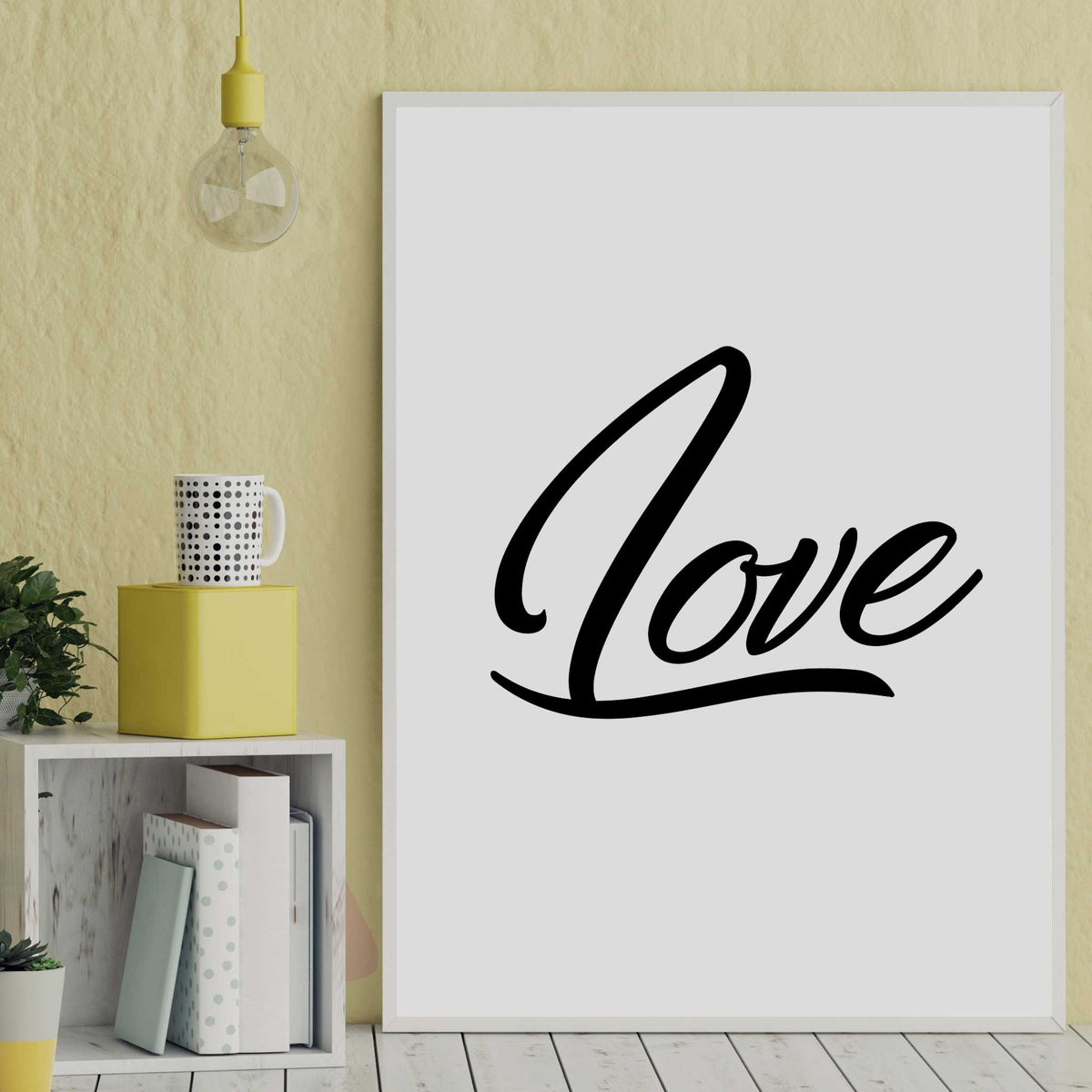 Love word wall art poster print