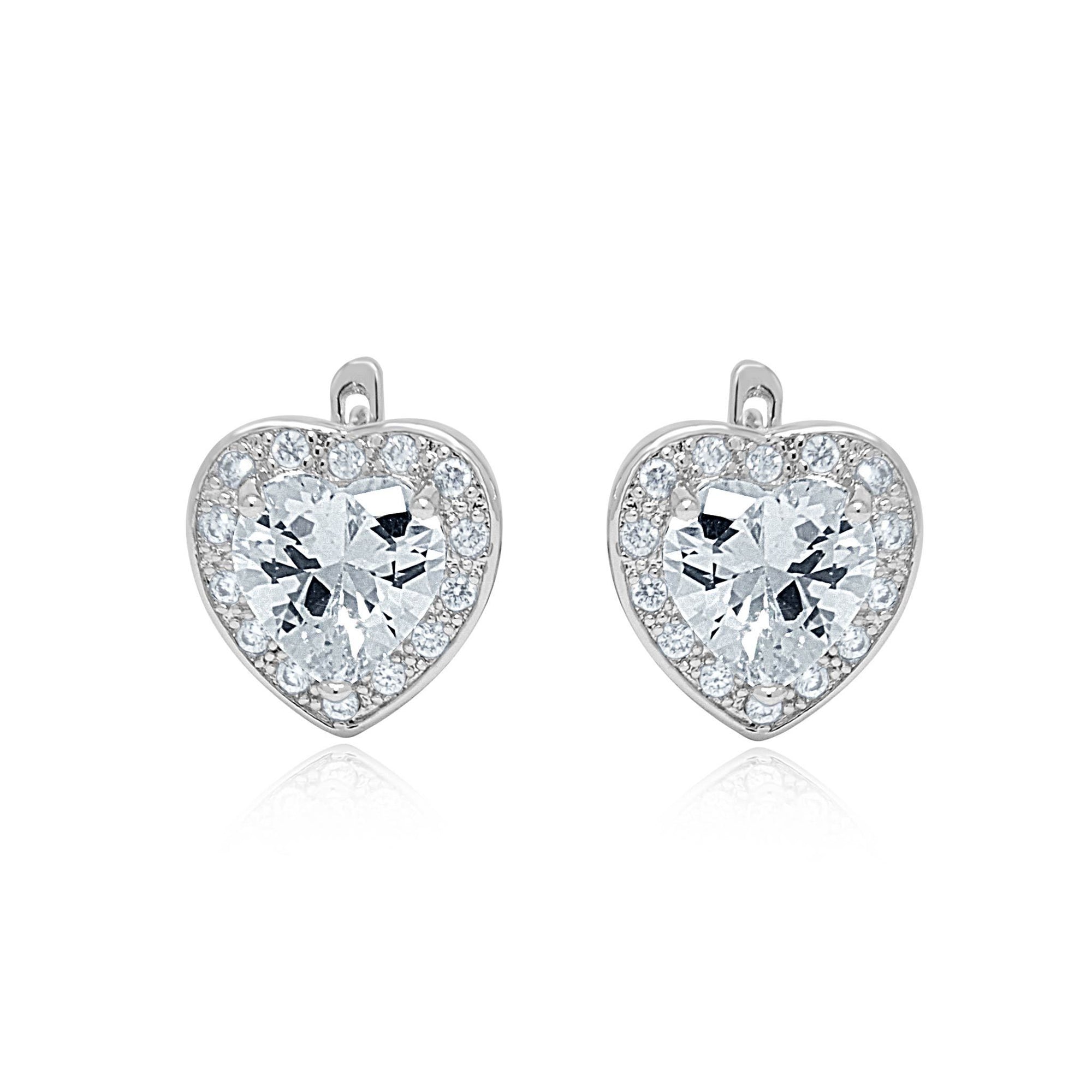 Aphrodite heart earrings and ring set-DEMI+CO Jewellery