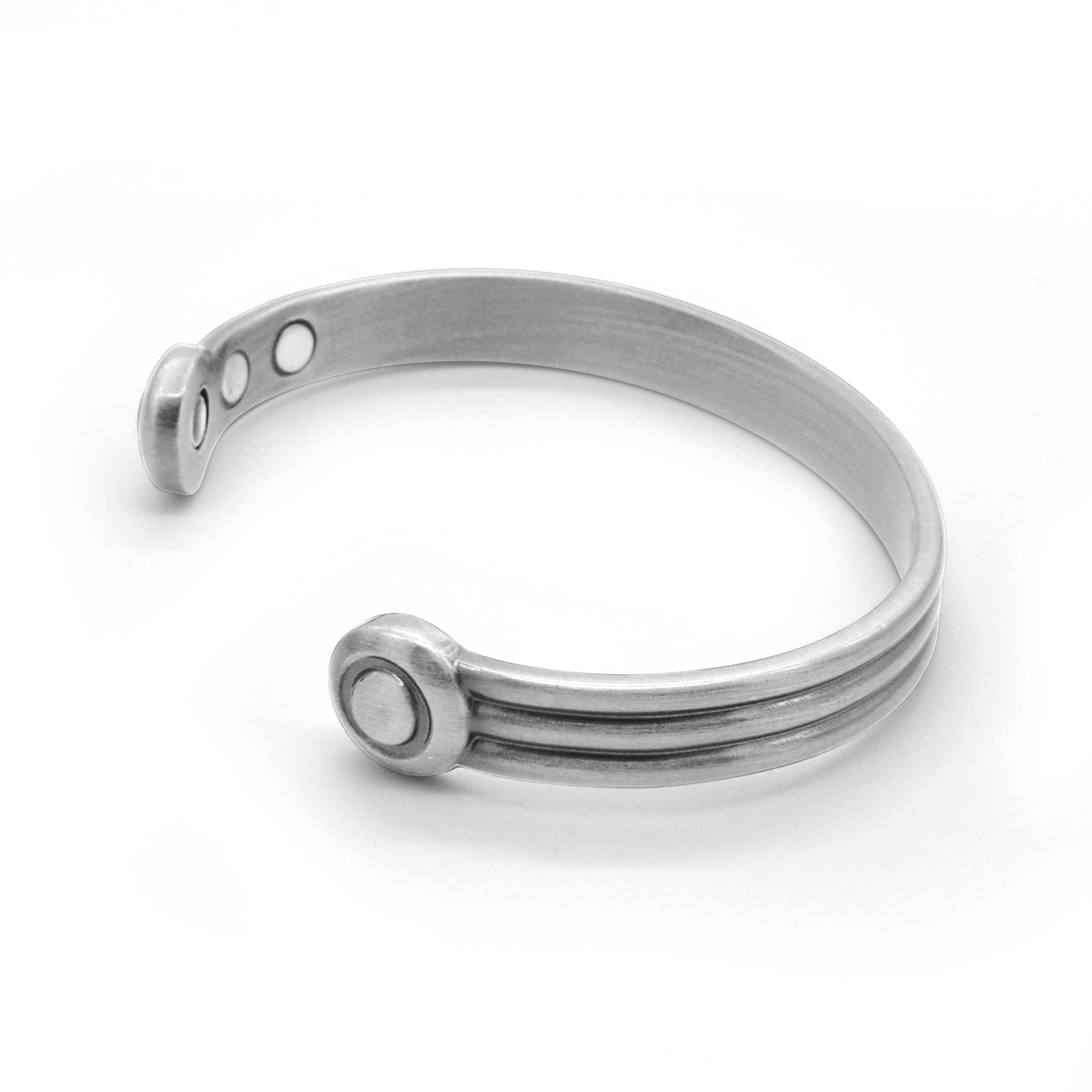 Axle Pewter Torque magnetic bangle-DEMI+CO Jewellery