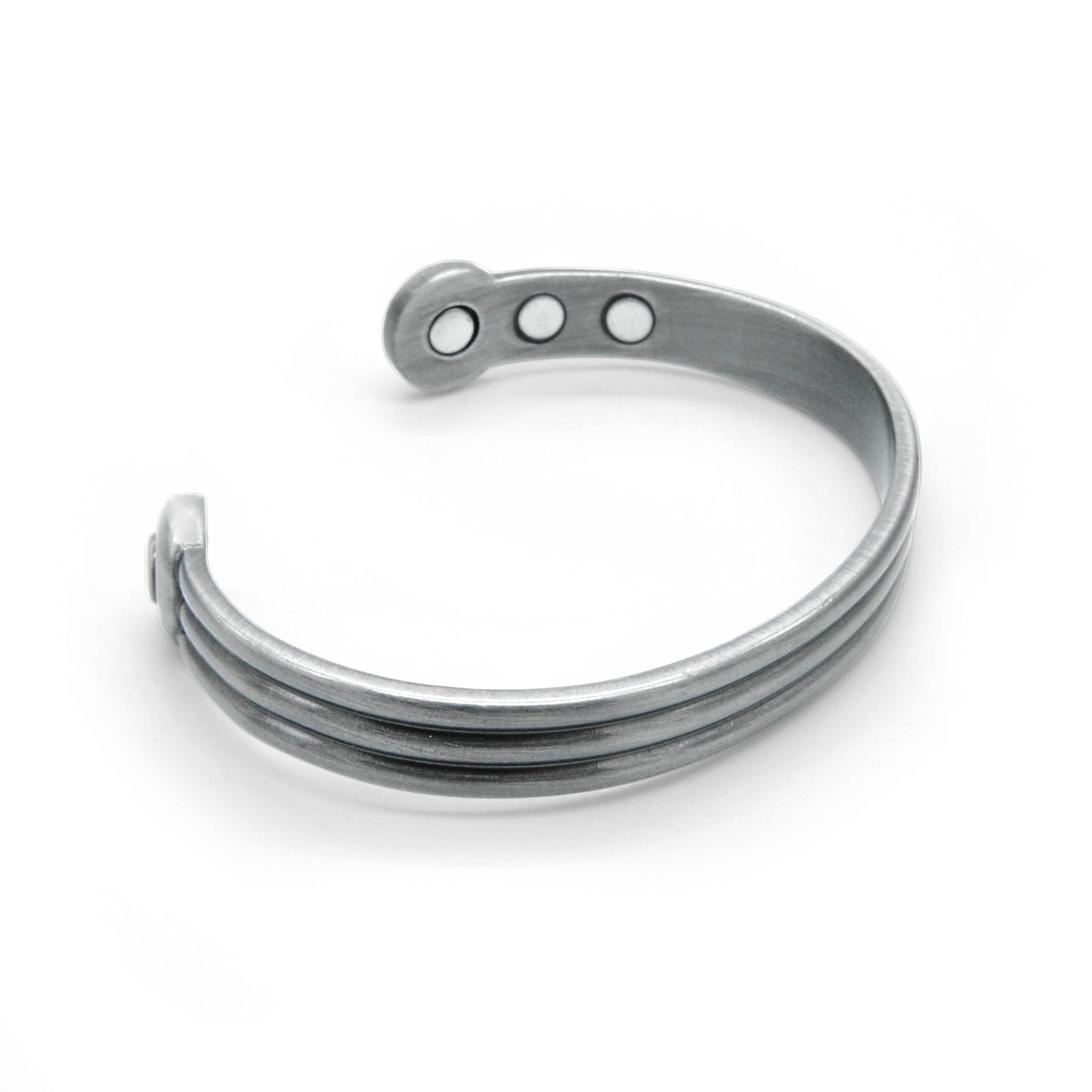 Axle Pewter Torque magnetic bangle-DEMI+CO Jewellery