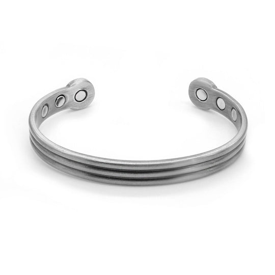 Axle Pewter Torque magnetic bangle-DEMI+CO Jewellery