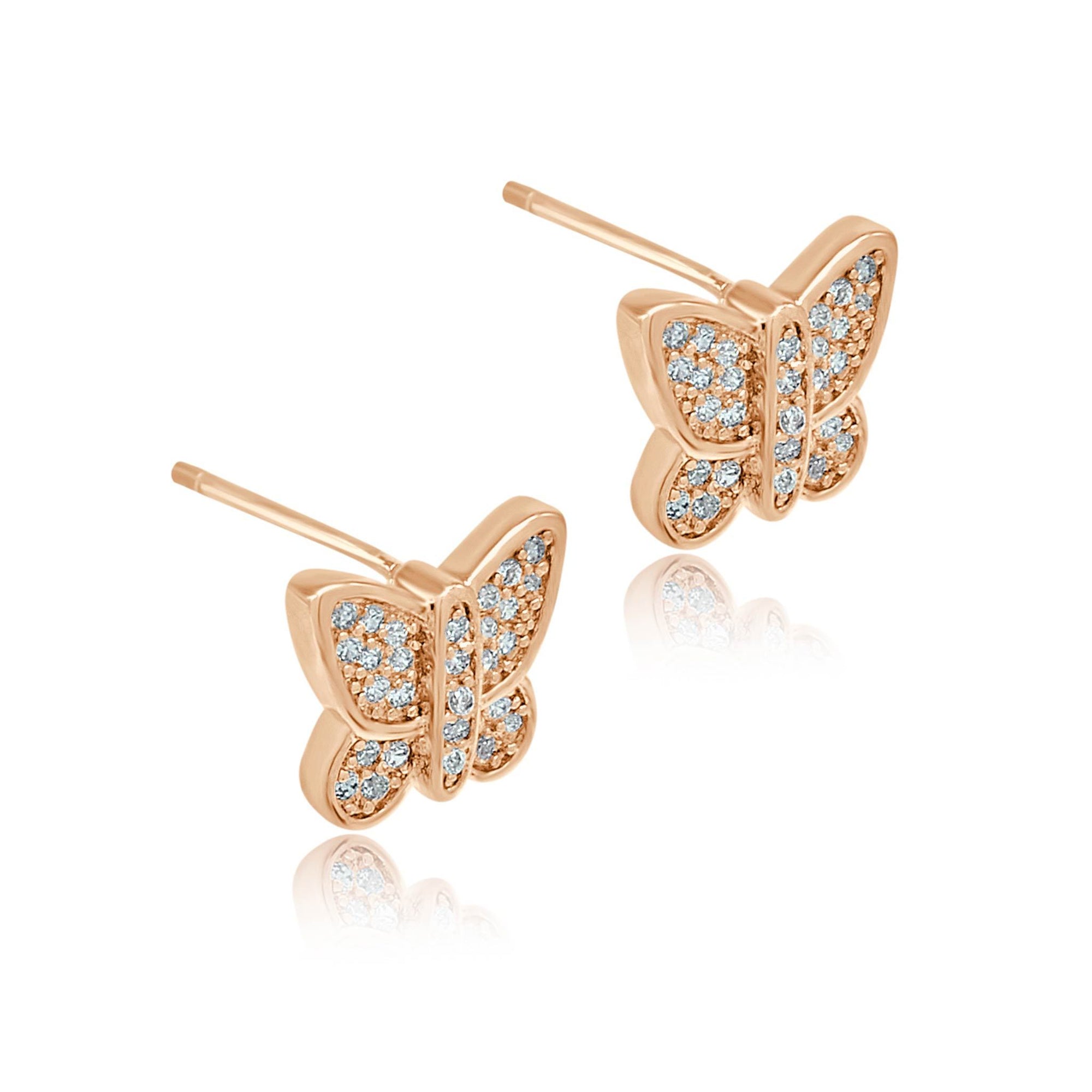 Butterfly Stud Earrings-DEMI+CO Jewellery