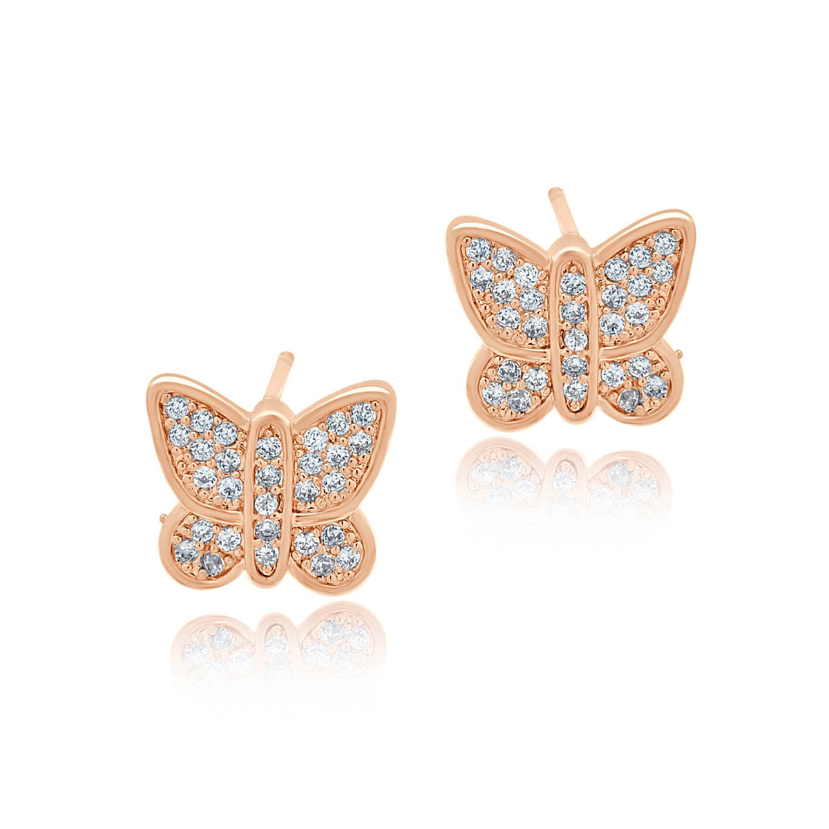 Butterfly Stud Earrings-DEMI+CO Jewellery