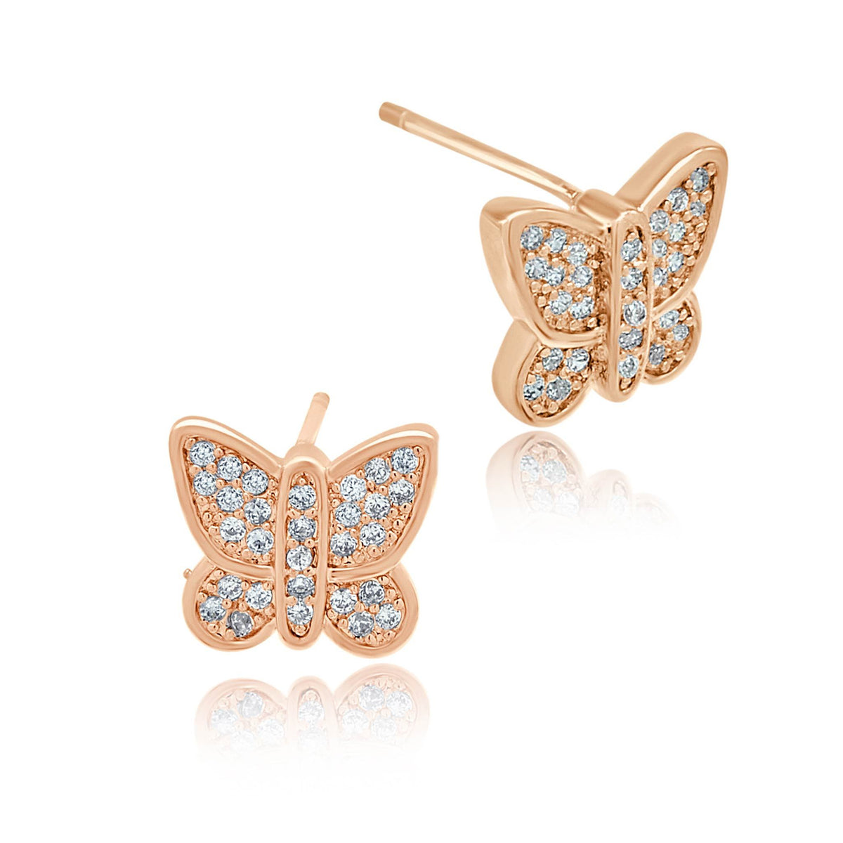 Butterfly Stud Earrings-DEMI+CO Jewellery