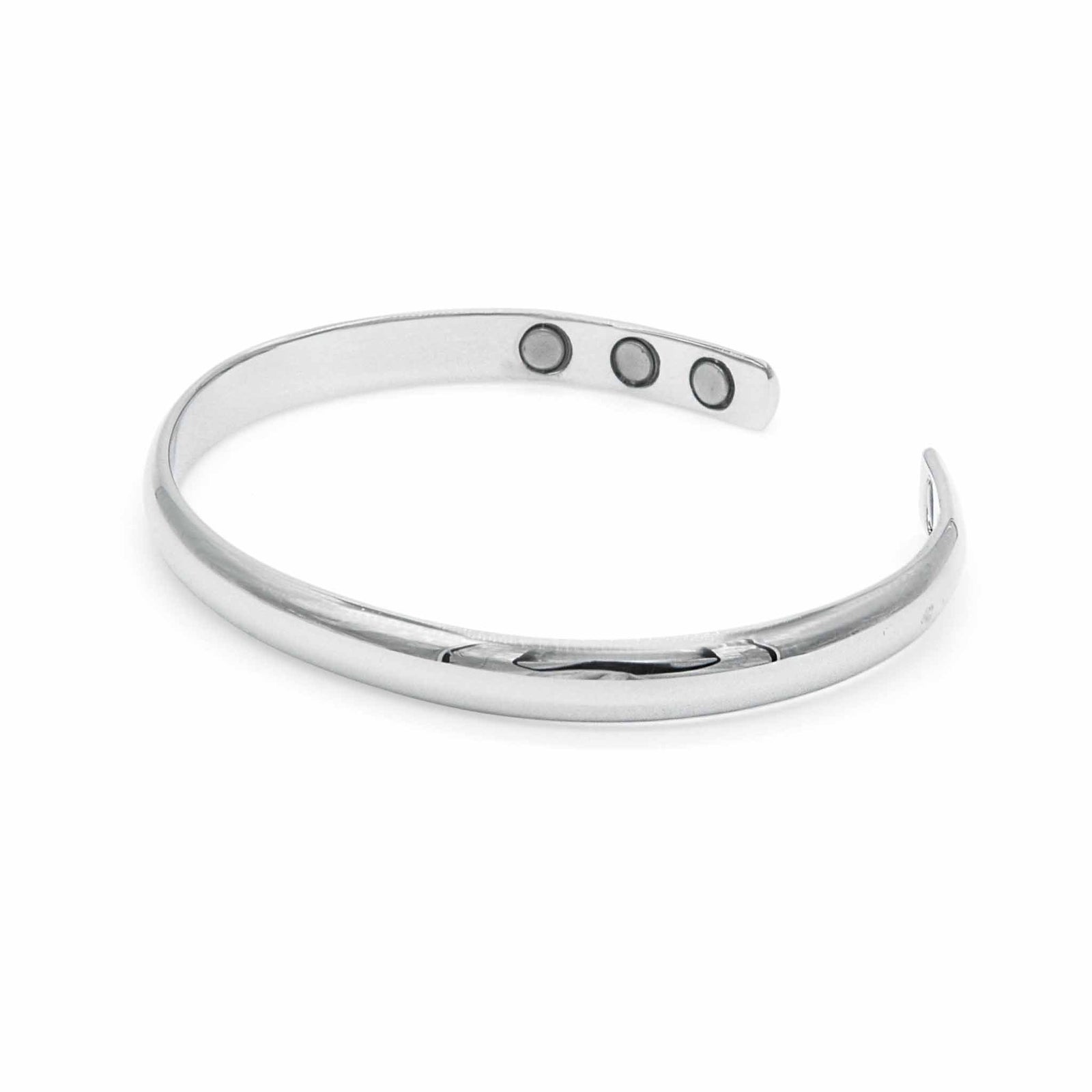 Champion Silver Magnetic Bangle-DEMI+CO Jewellery