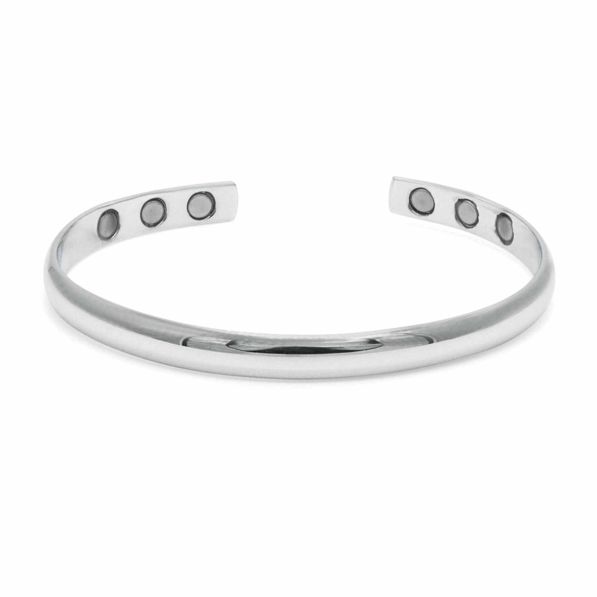 Champion Silver Magnetic Bangle-DEMI+CO Jewellery