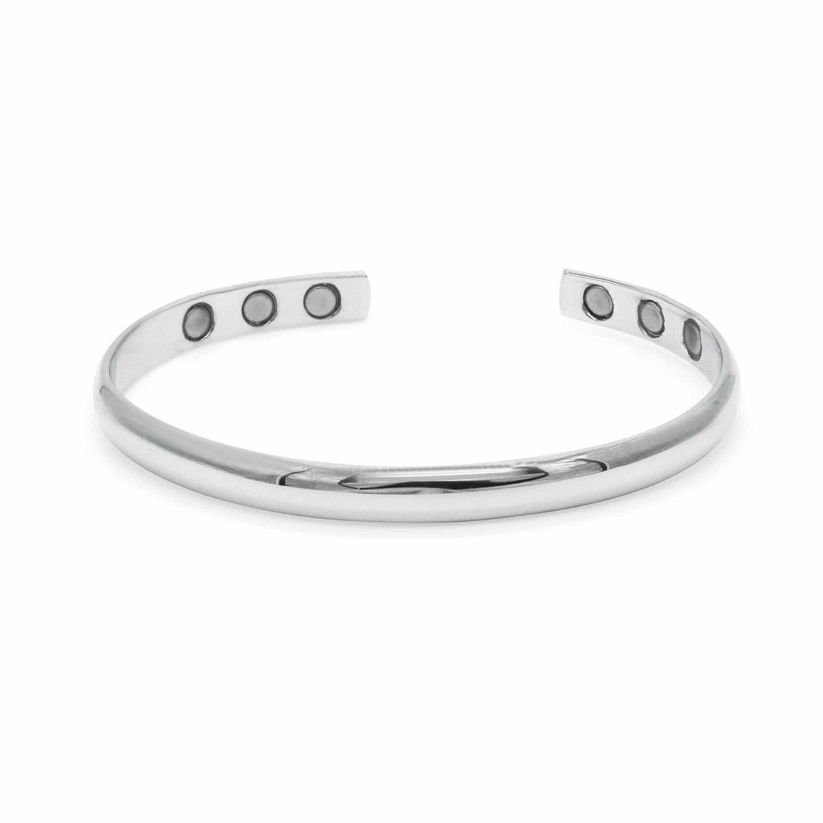 Champion Silver Magnetic Bangle-DEMI+CO Jewellery