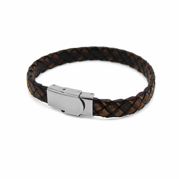 Men’s wide leather bracelet | ALPHA Mens | Free UK postage - DEMI+CO ...