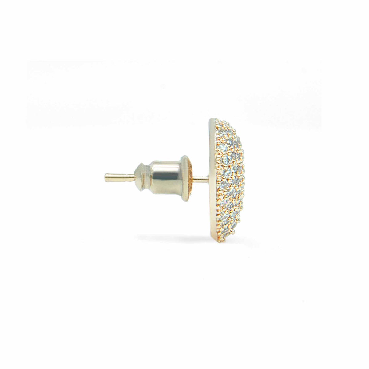 Dont break my heart rose gold crystal studs-DEMI+CO Jewellery