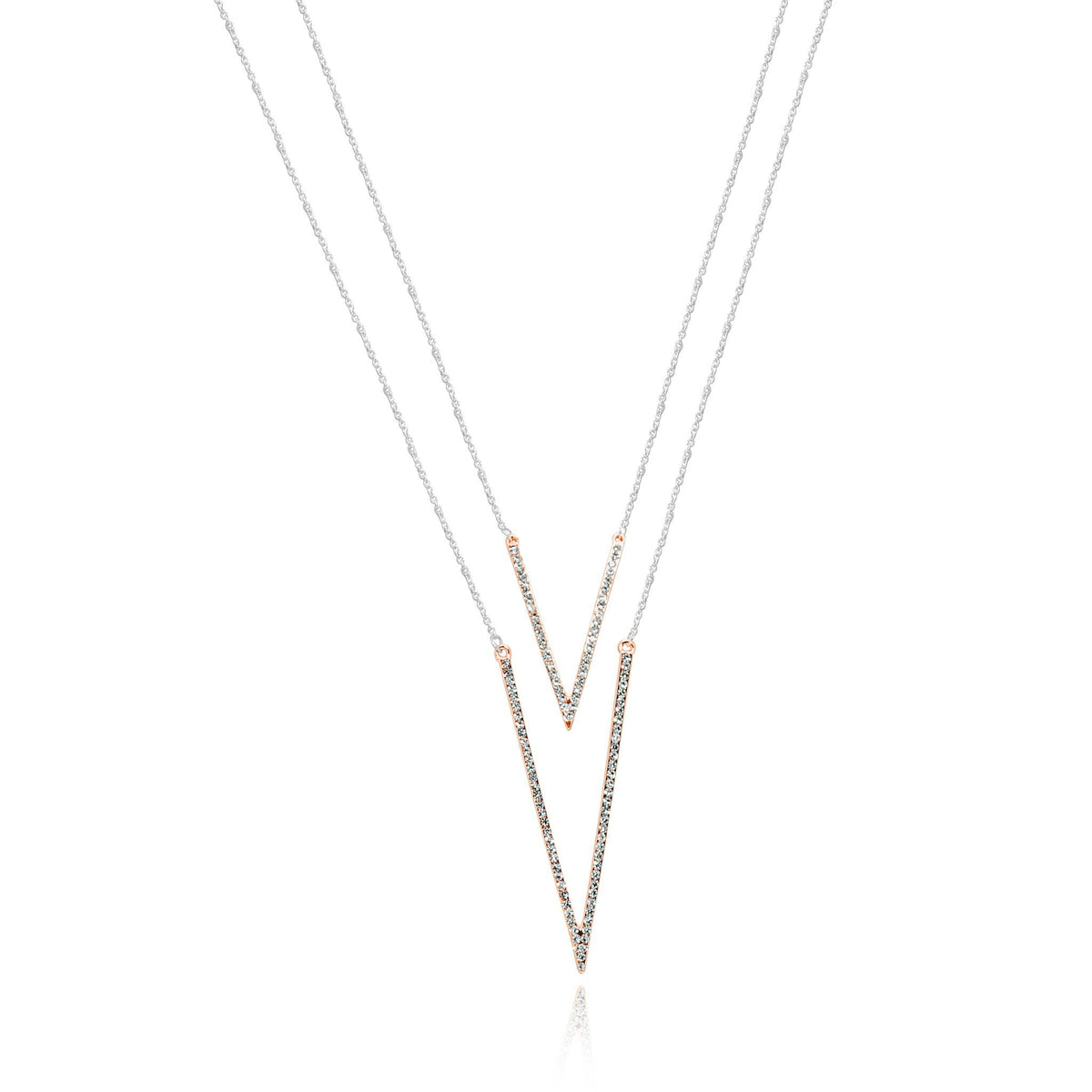 Ella geometric Necklace-DEMI+CO Jewellery