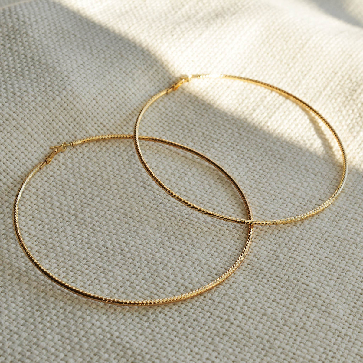 extra large gold hoop earrings