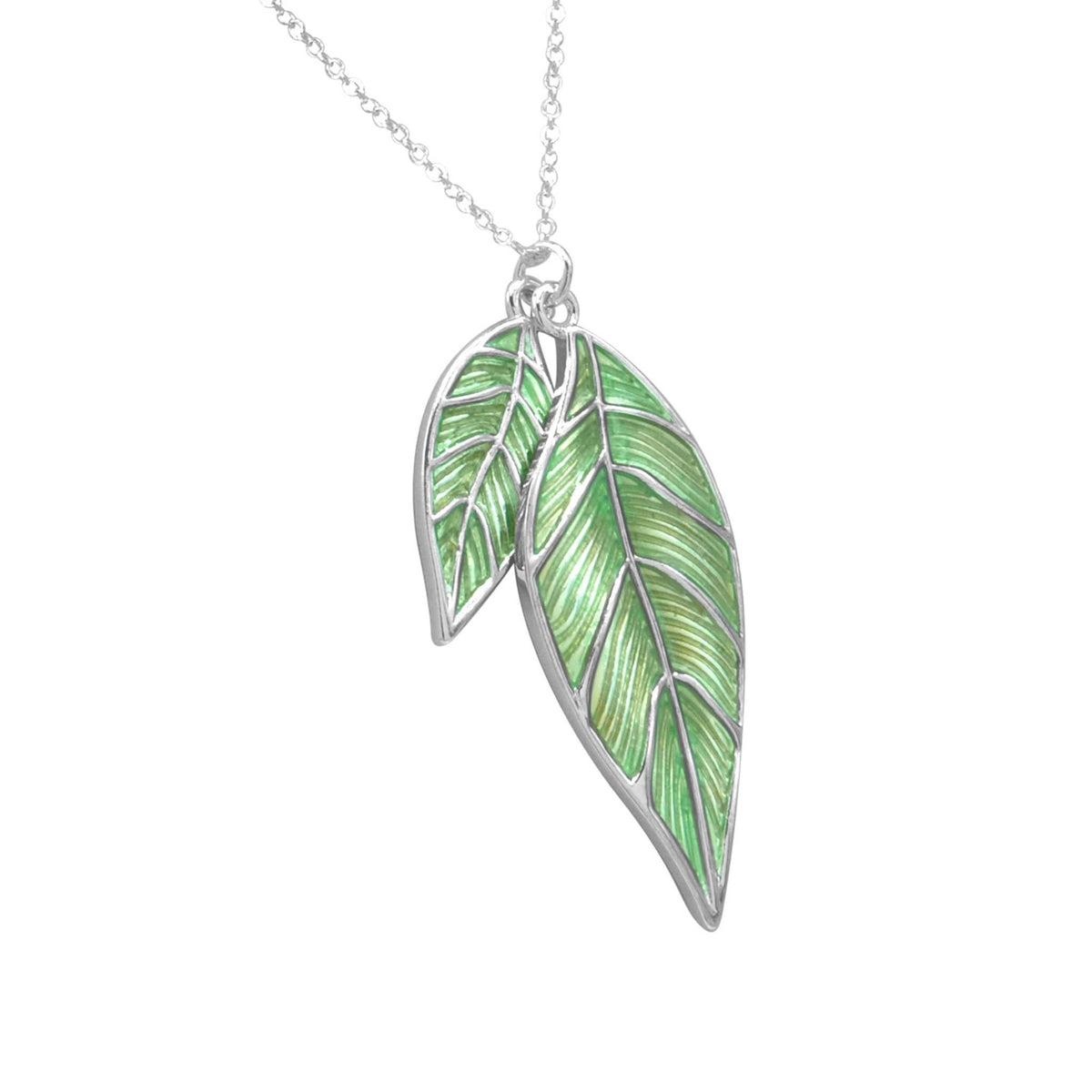 Iris twin leaf necklace-DEMI+CO Jewellery