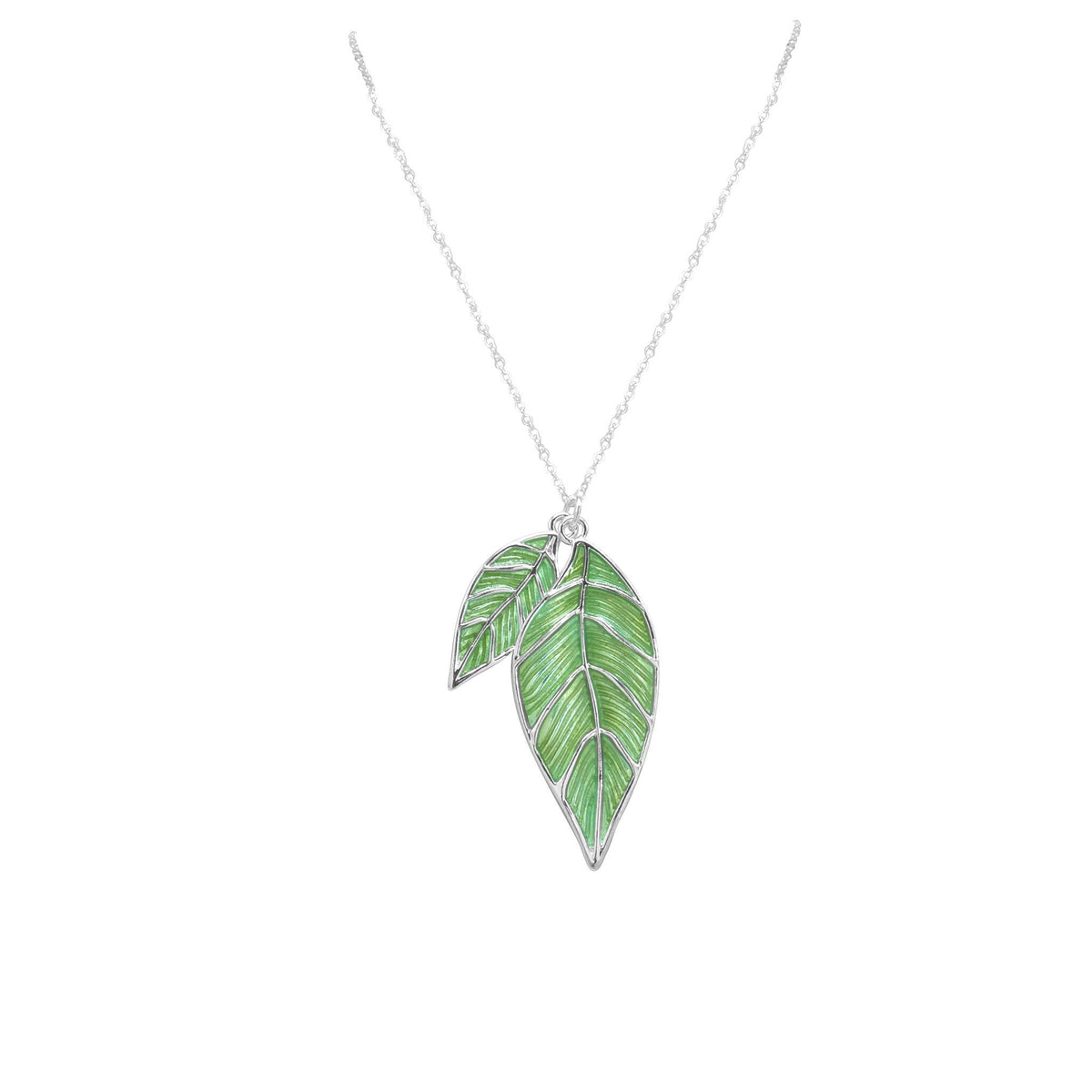 Iris twin leaf necklace-DEMI+CO Jewellery