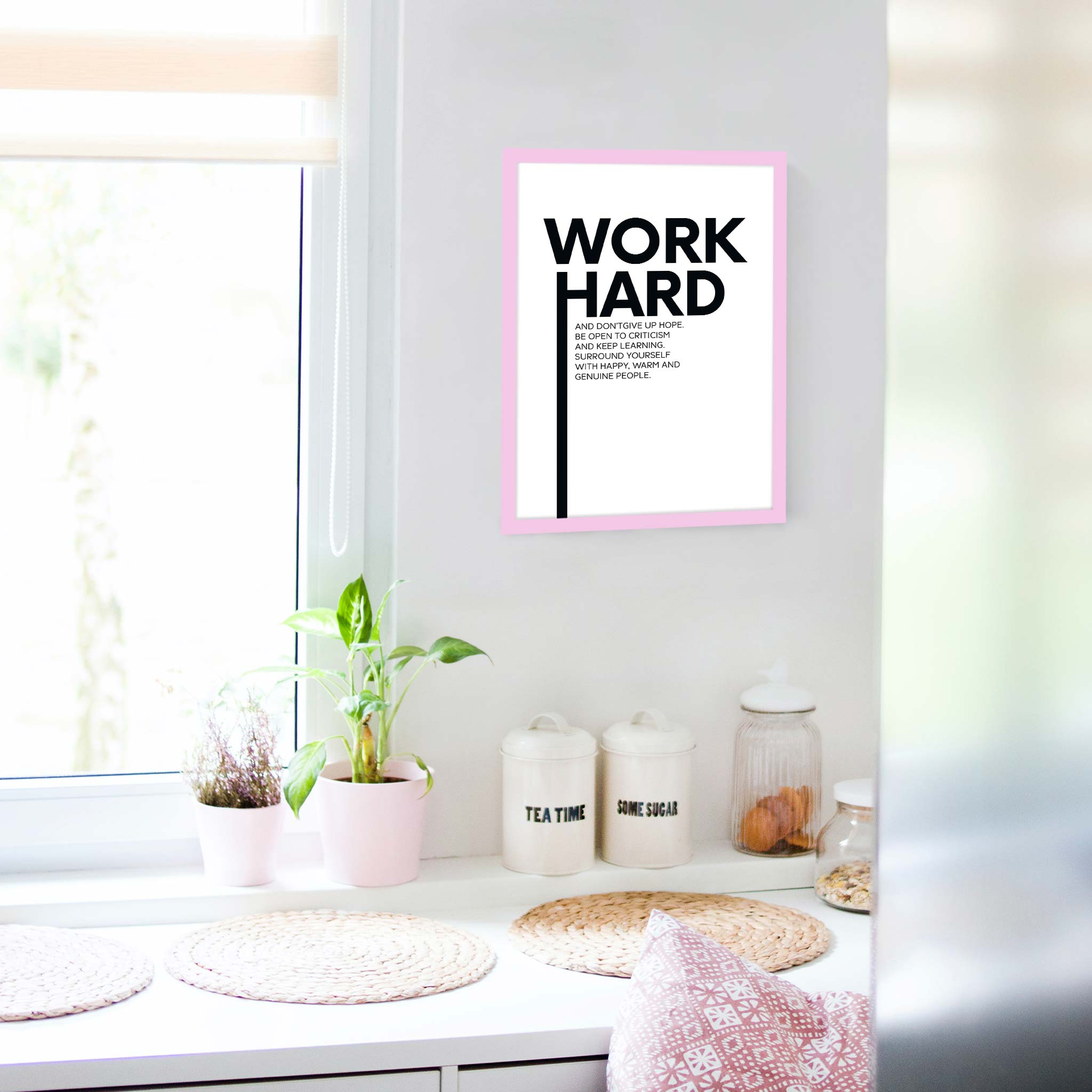 Work hard and don’t give up hope. Be open to criticism and keep learning. Surround yourself with happy, warm and genuine people