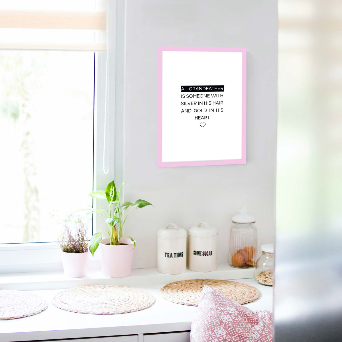 A grandfather is someone with silver in his hair and gold in his heart