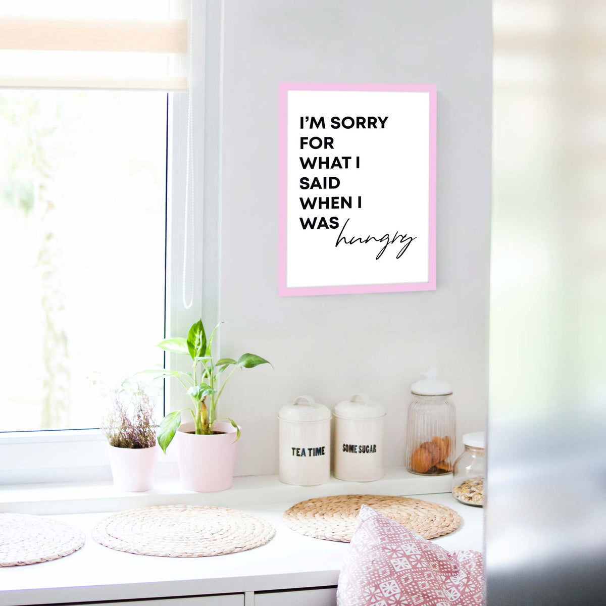 Im sorry for what I said when I was hungry