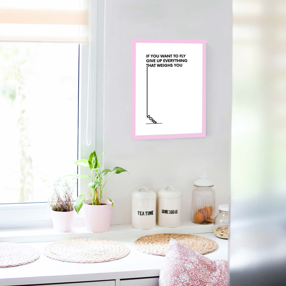 If you want to fly give up everything that weighs you down