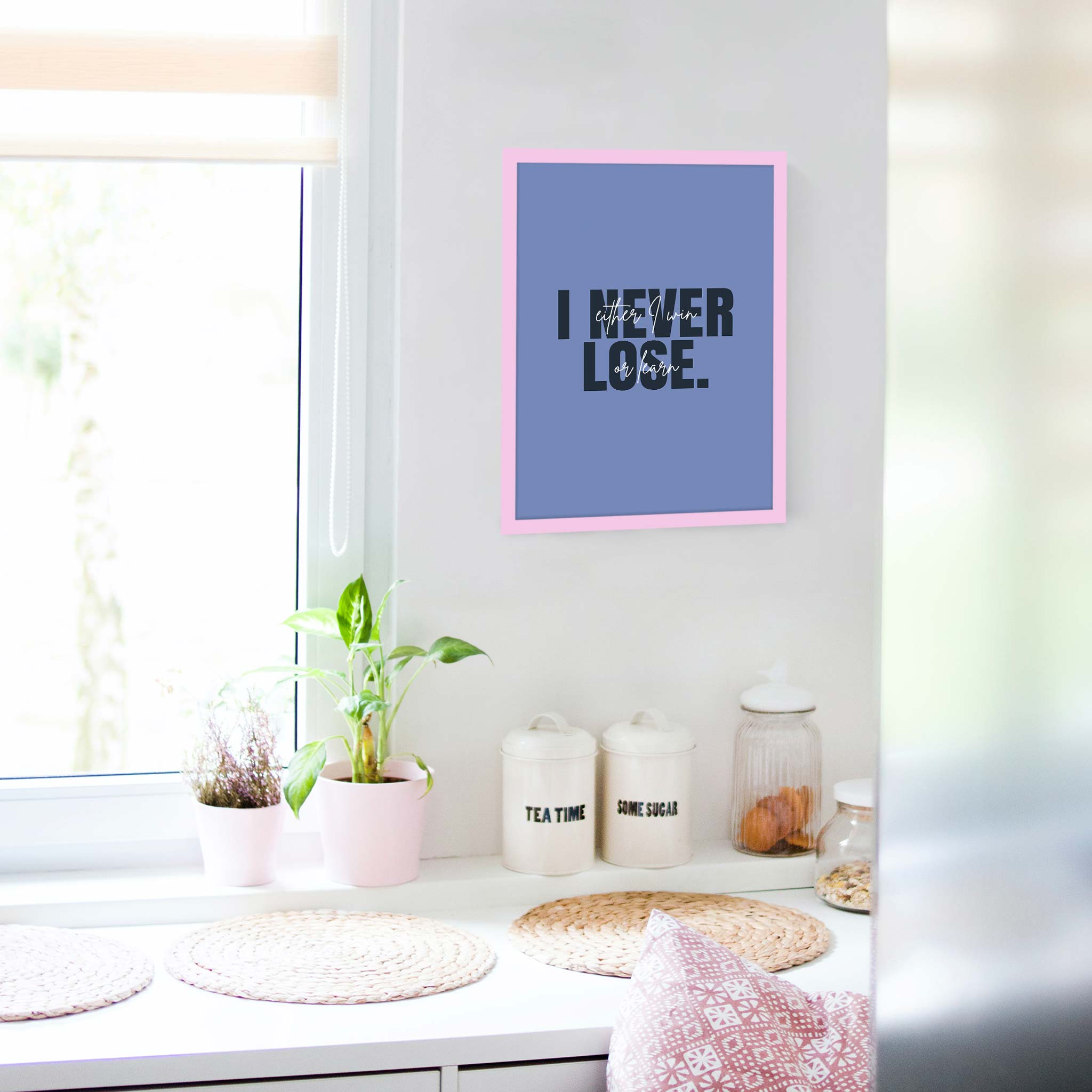 I never lose. Either I win or learn