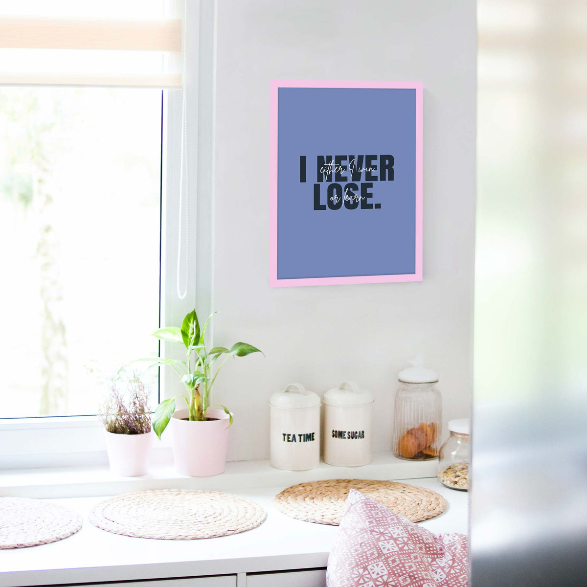 I never lose. Either I win or learn