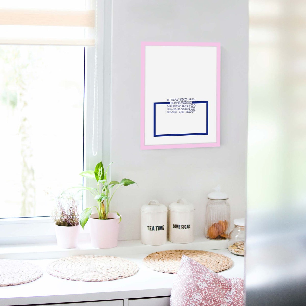 A truly rich man is one whose children run into his arms when his hands are empty