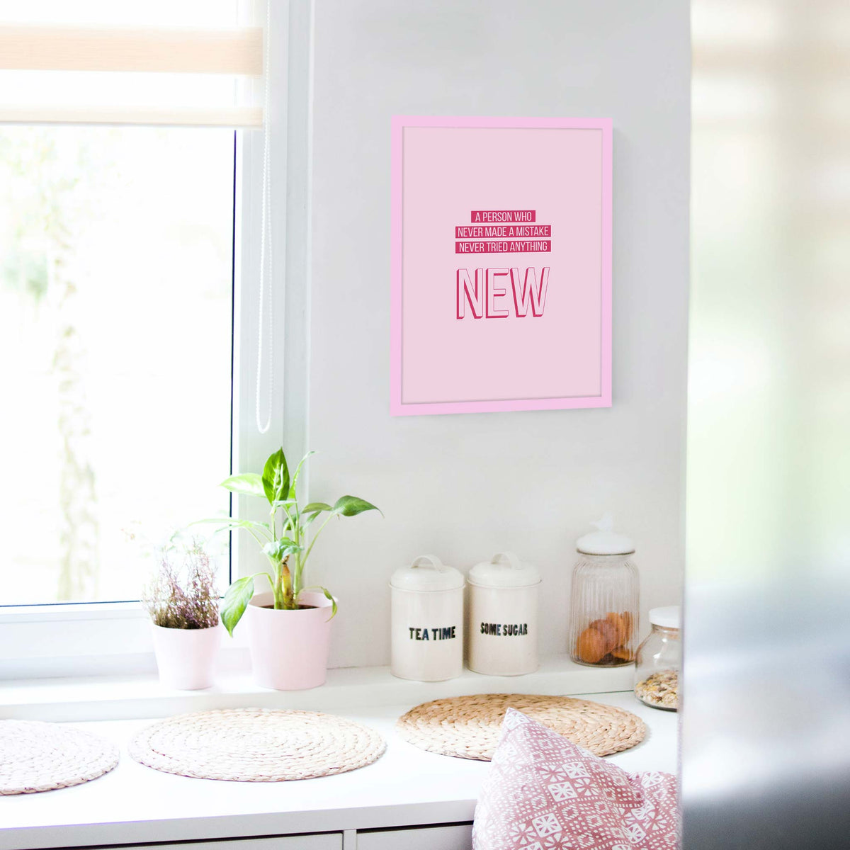 A person who never made a mistake never tried anything new