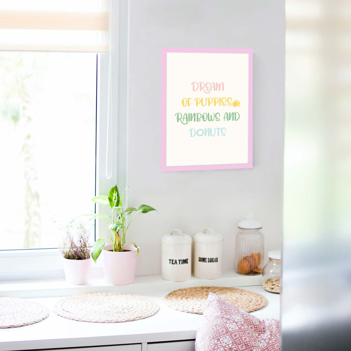 Dream of puppies, rainbows and dougnuts