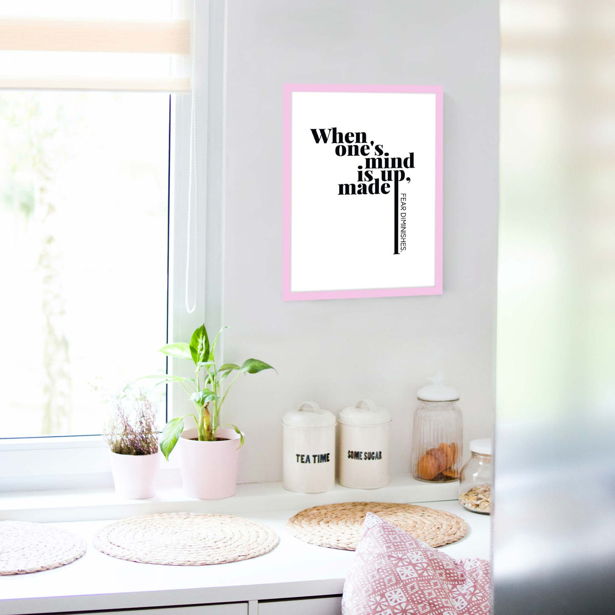 When one&#39;s mind is made up, fear diminishes