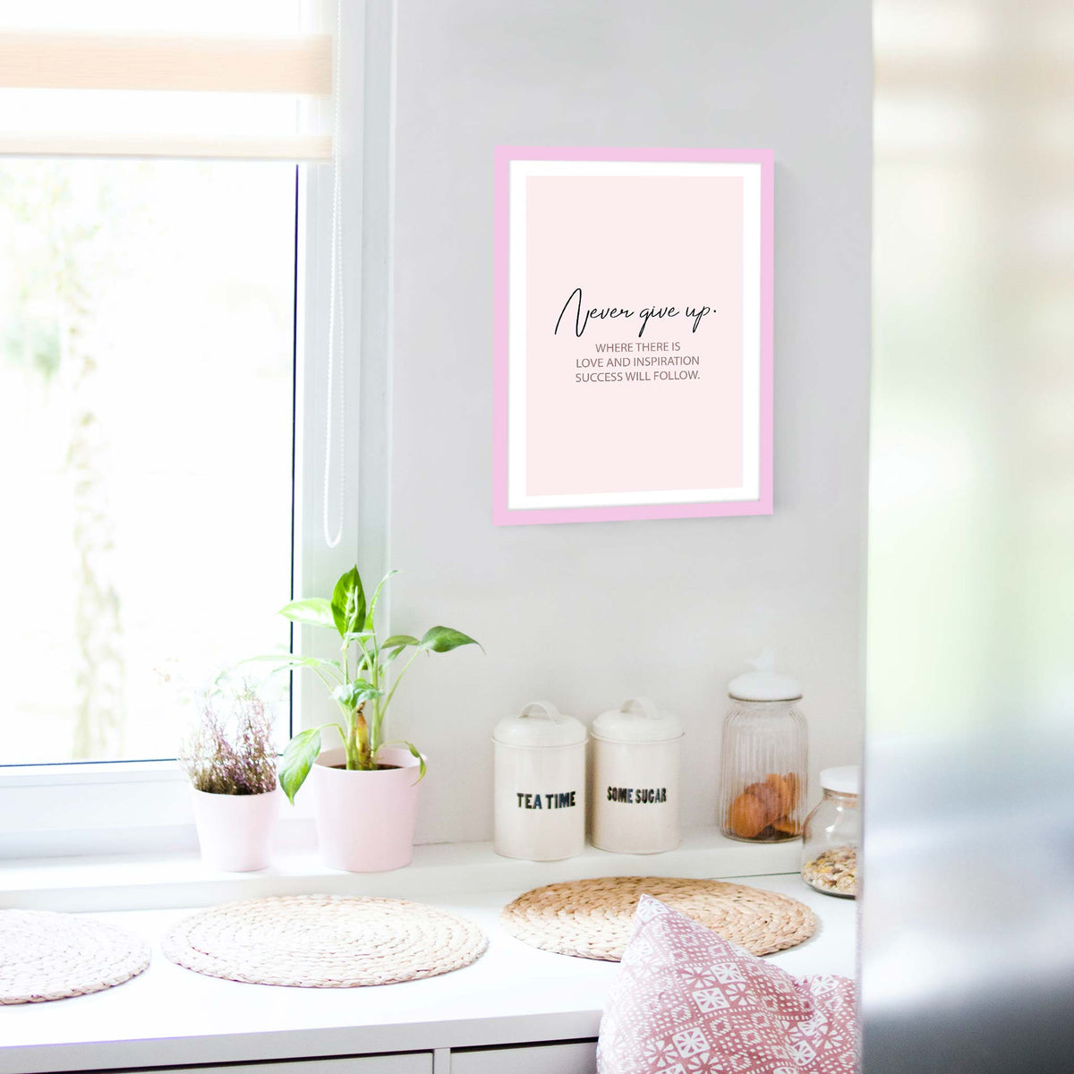 Never give up. Where there is love and inspiration success will follow.