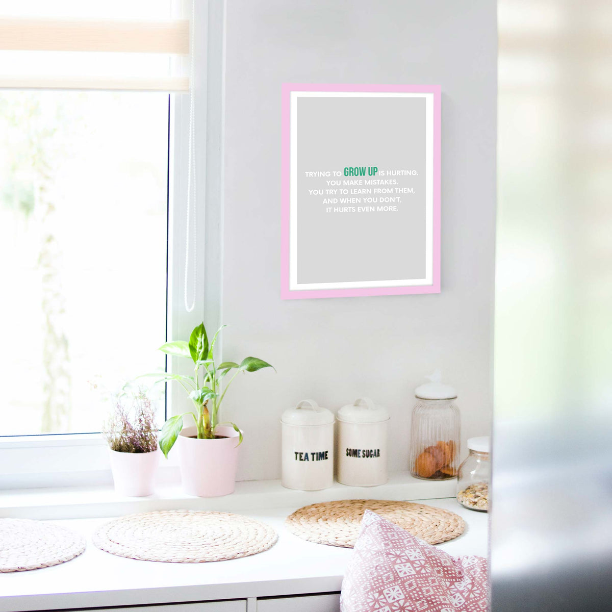 Trying to grow up is hurting. You make mistakes. You try to learn from them, and when you don’t, it hurts even more