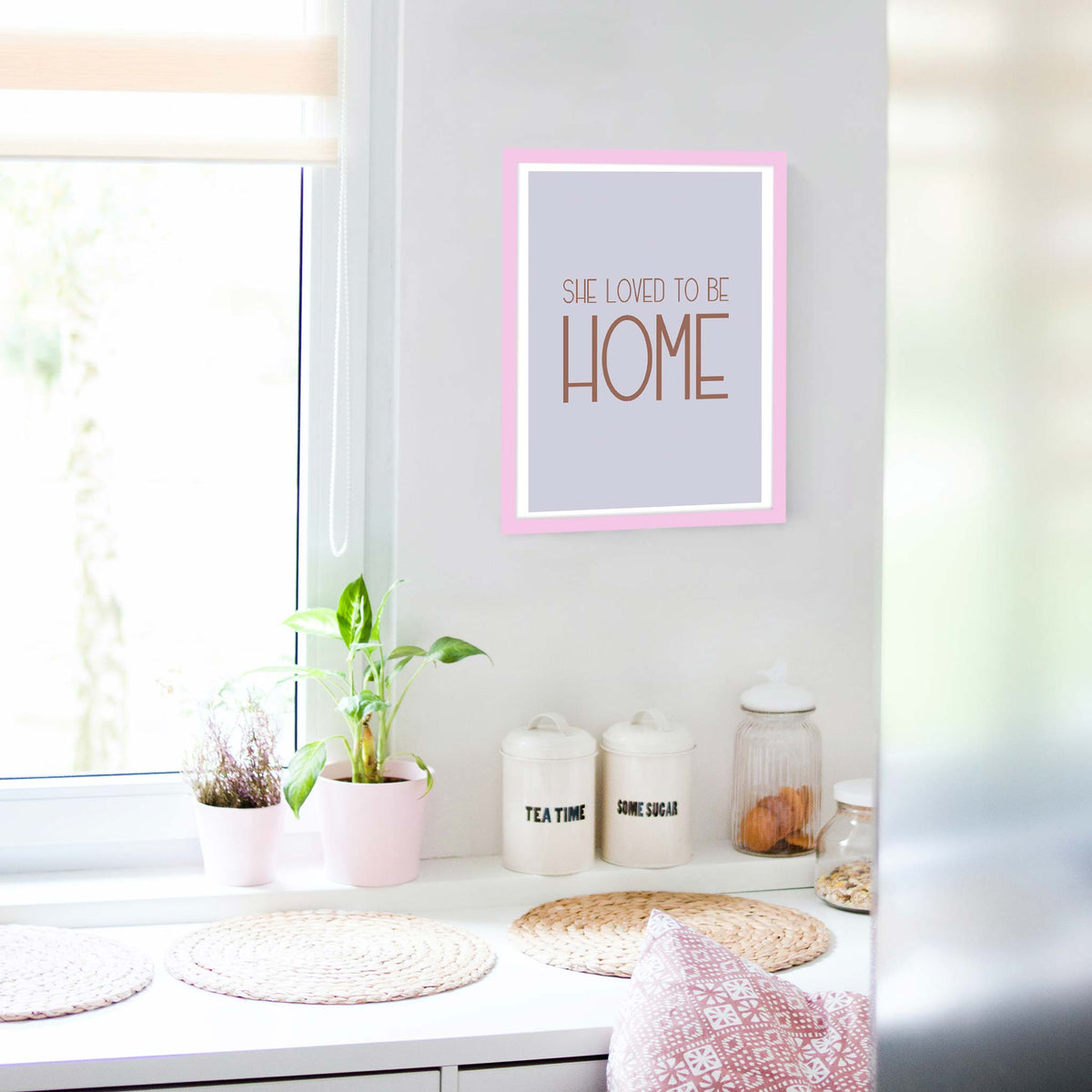 She loved to be home