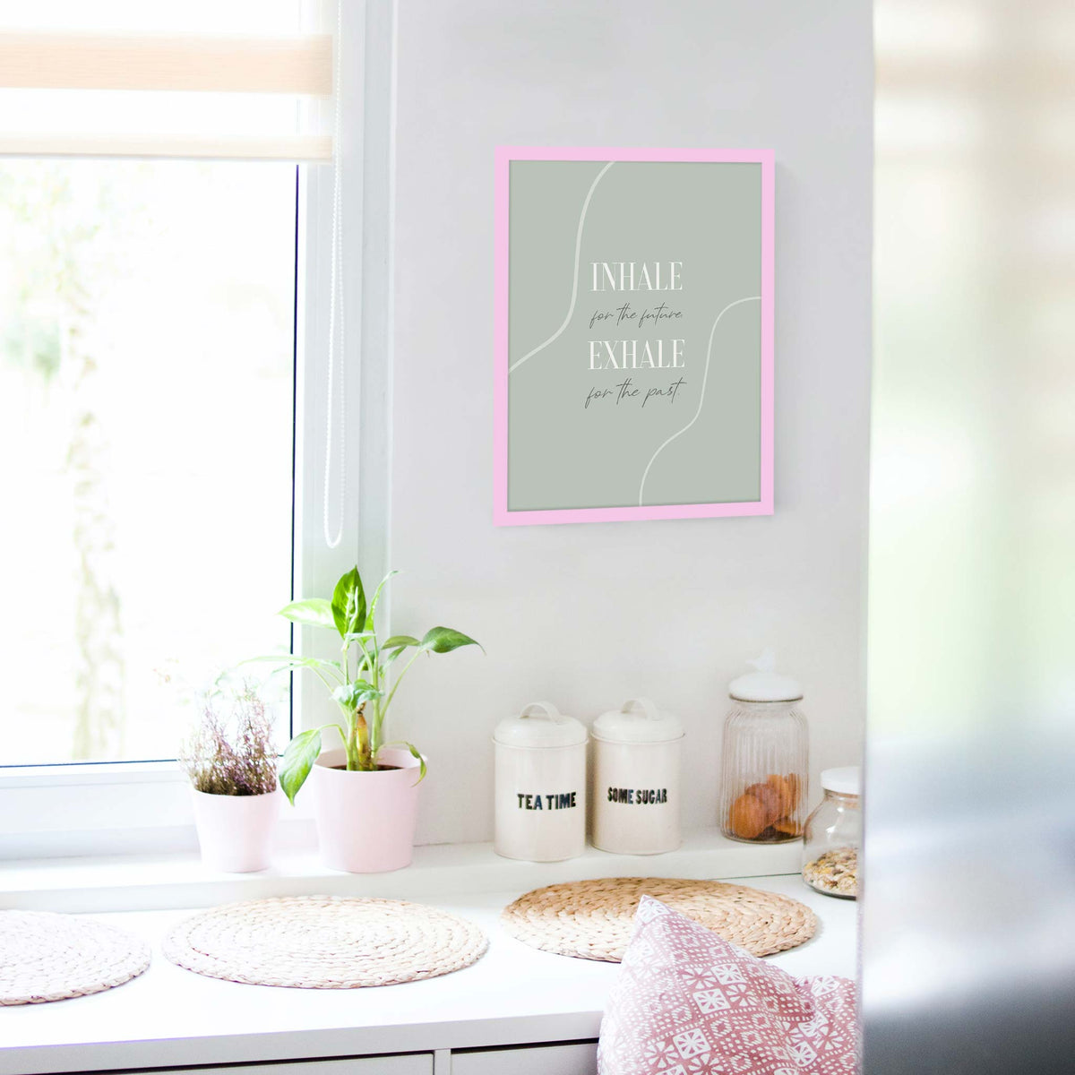 Inhale for the future, exhale for the past