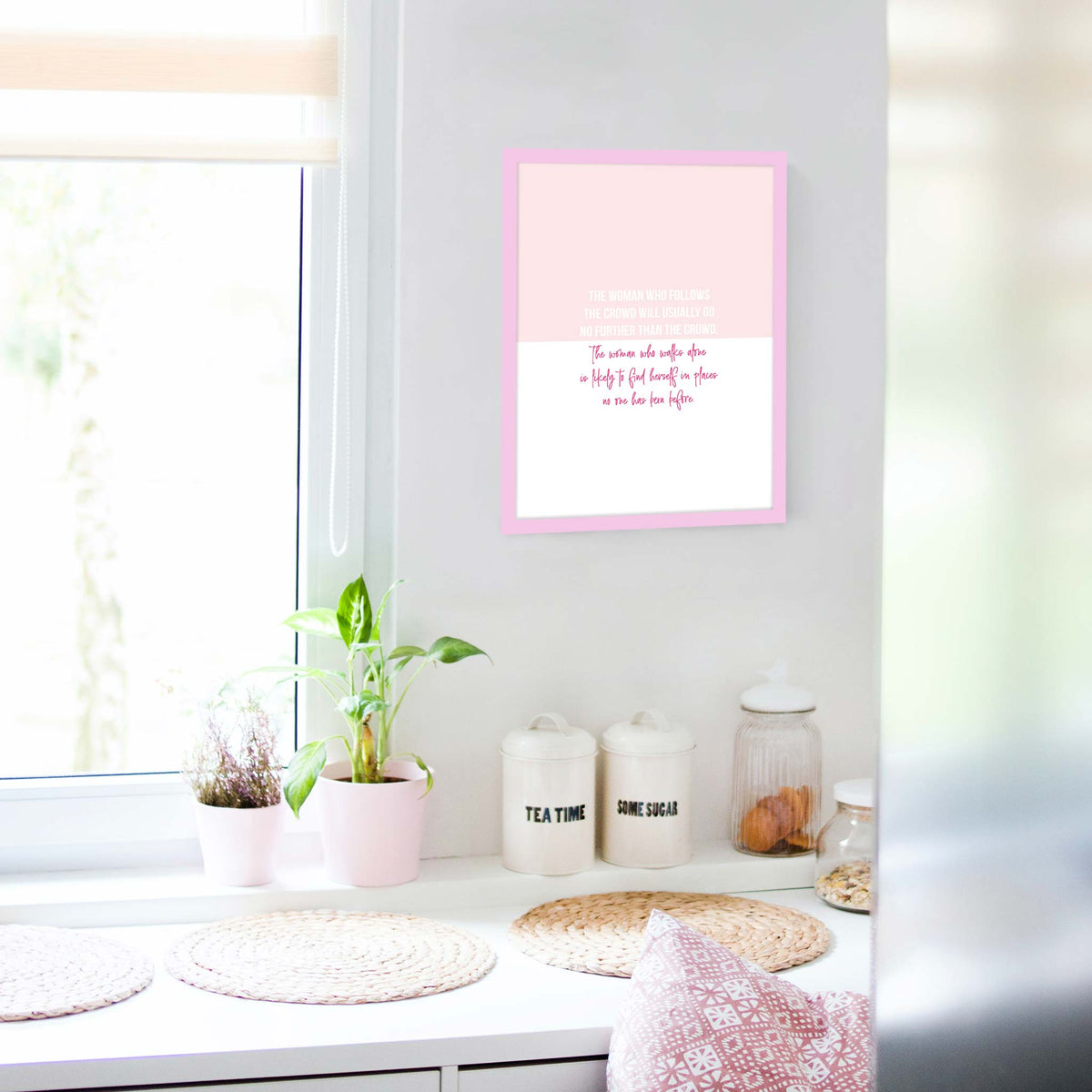 The woman who follows the crowd will usually go no further than the crowd. The woman who walks alone is likely to find herself in places no one has been before